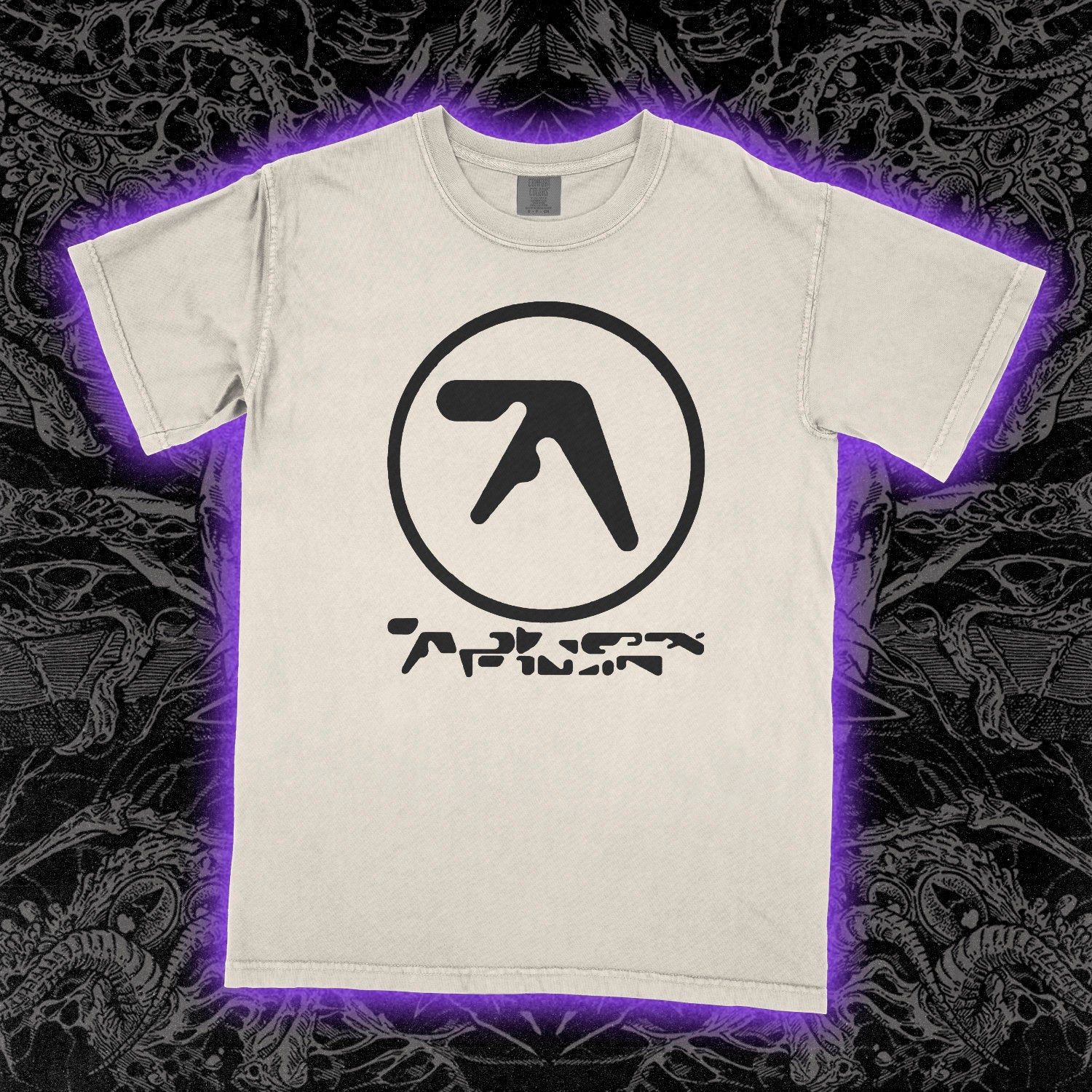 Aphex Twin Logo Comfort Colors Ivory Tee