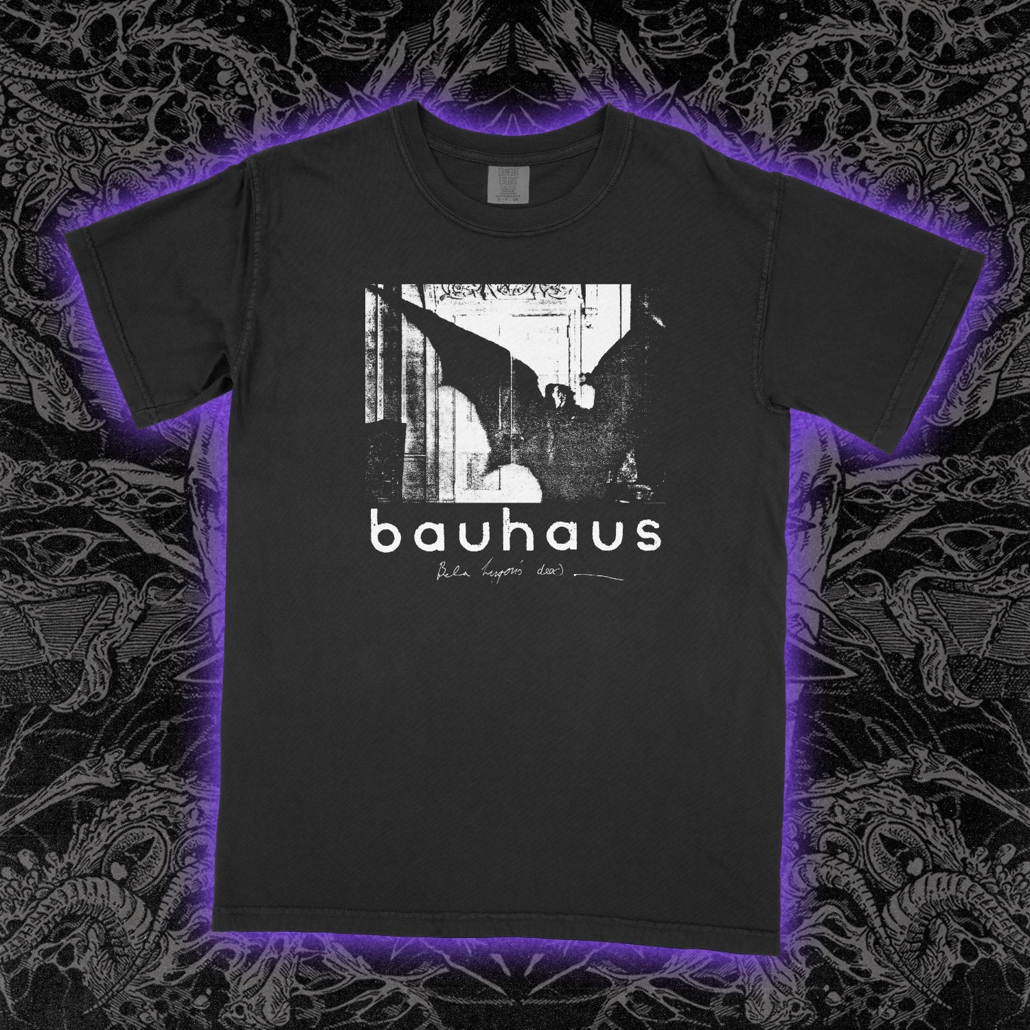 Bauhaus Bela Lugosi Comfort Colors Black Tee