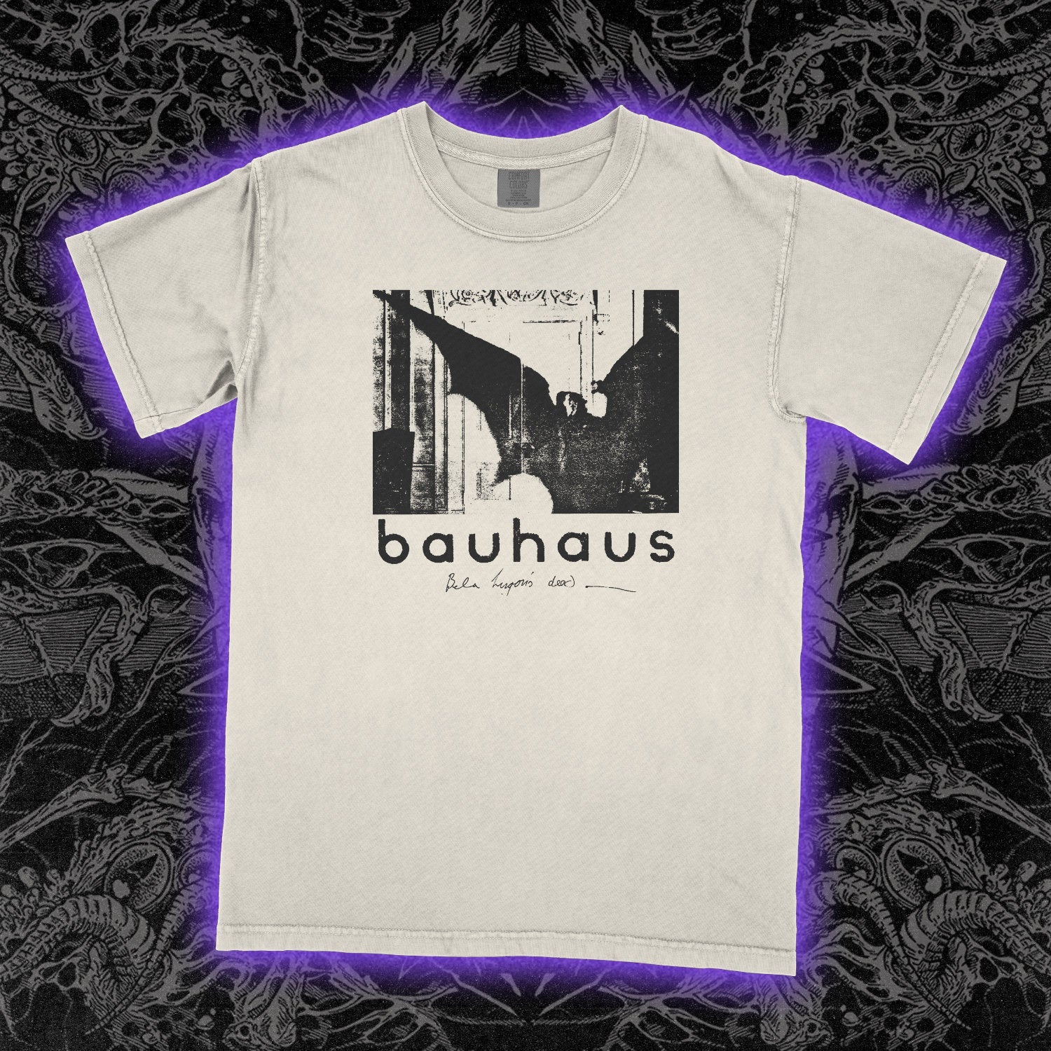 Bauhaus Bela Lugosi Comfort Colors Ivory Tee