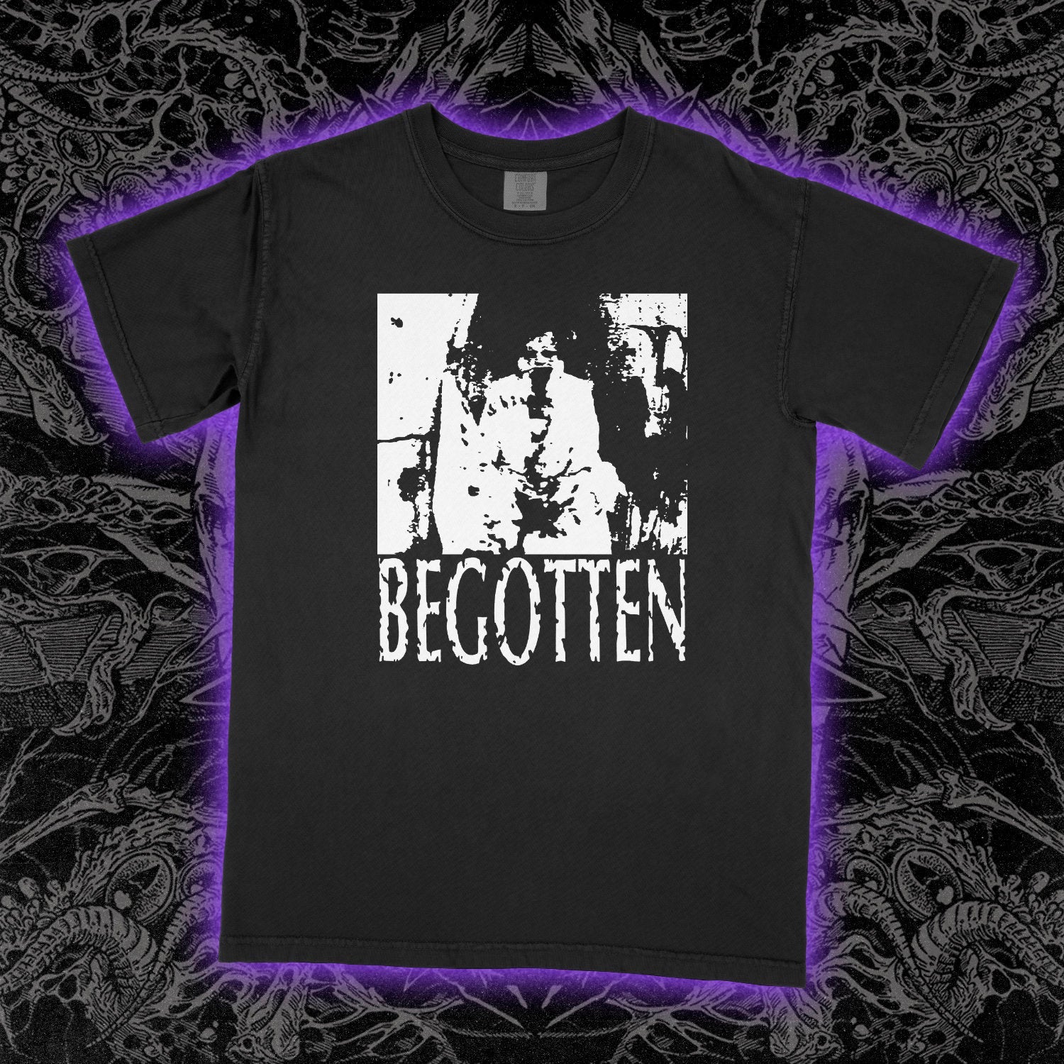 Begotten Film Comfort Colors Black Tee