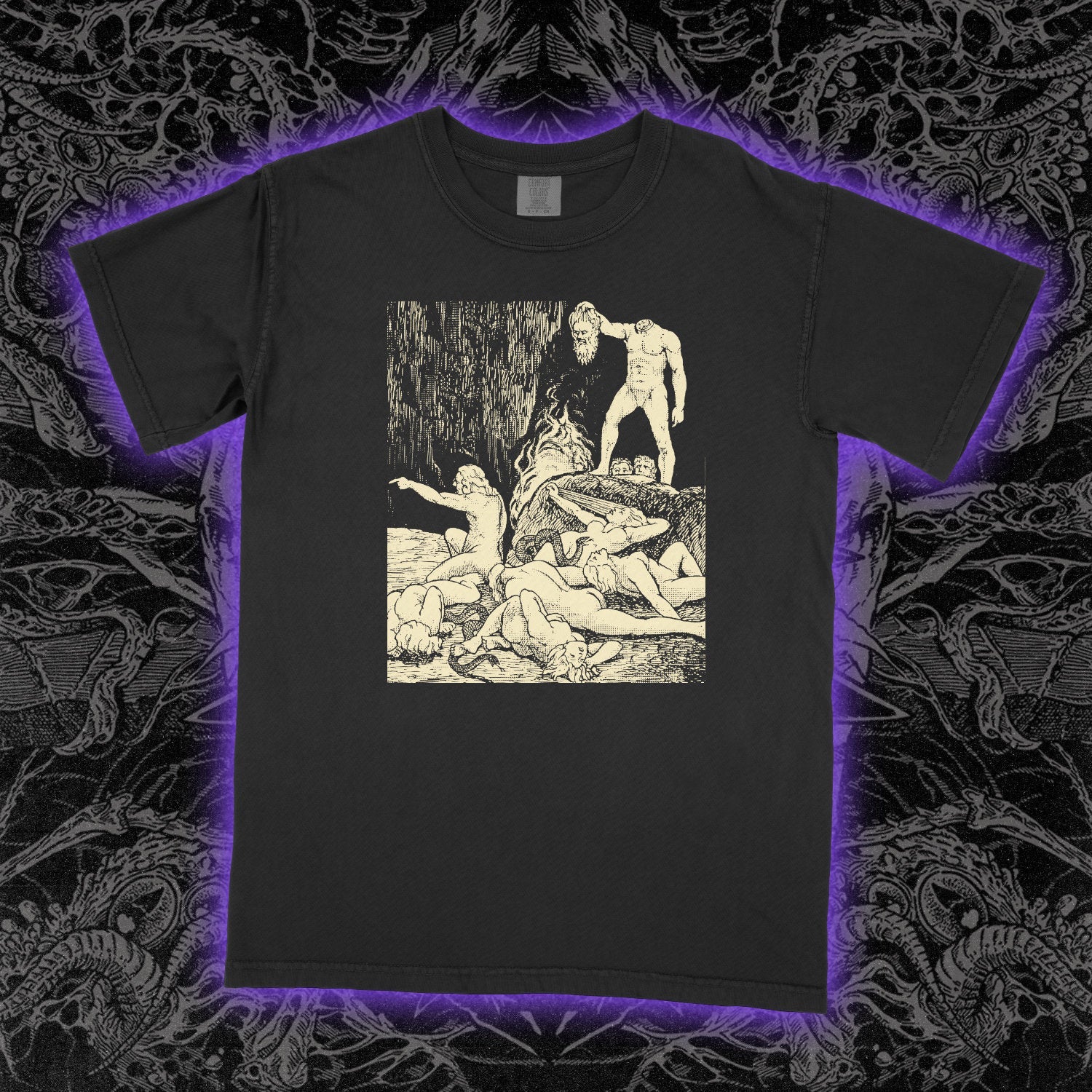 Beheaded And Writhing Comfort Colors Black Tee