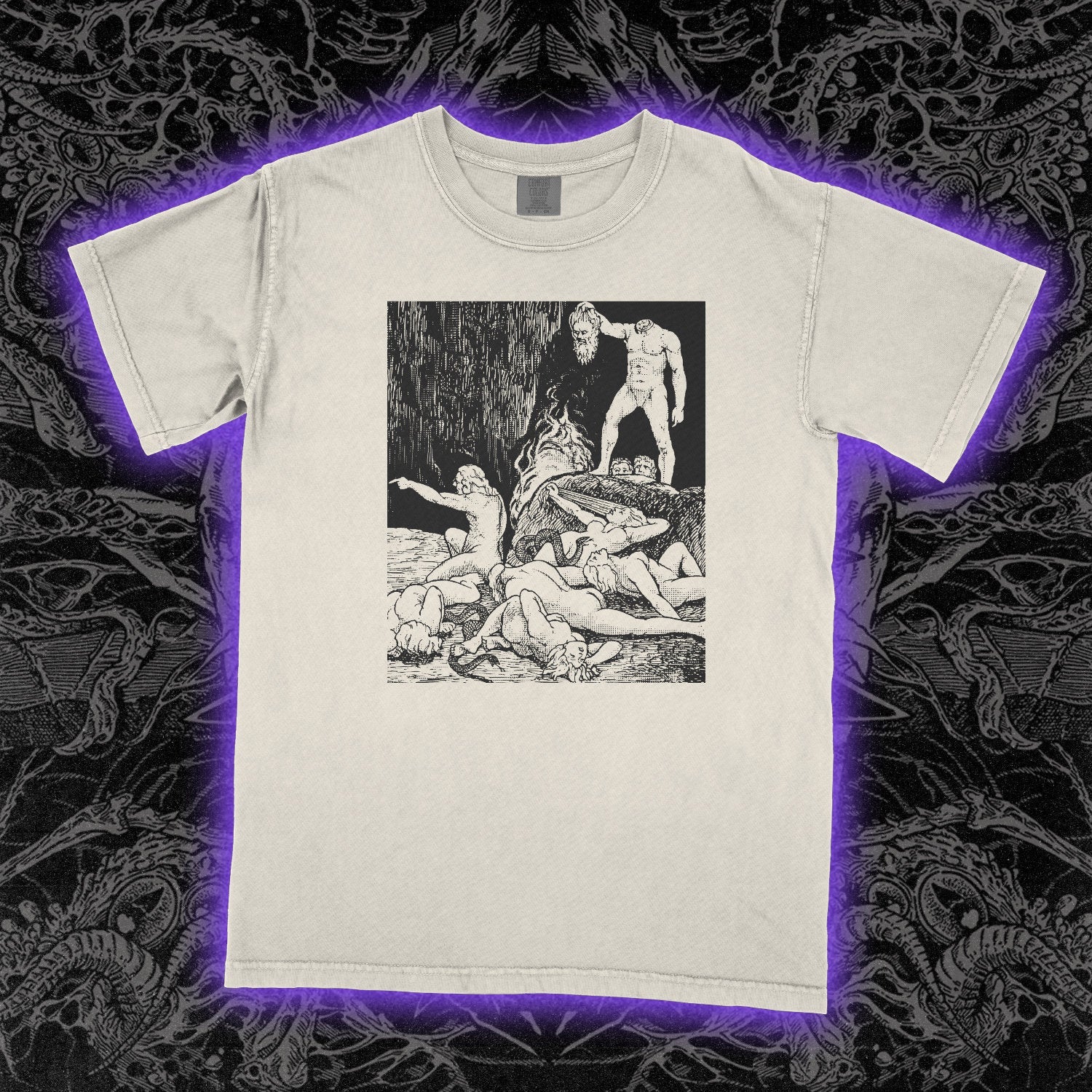 Beheaded And Writhing Comfort Colors Ivory Tee