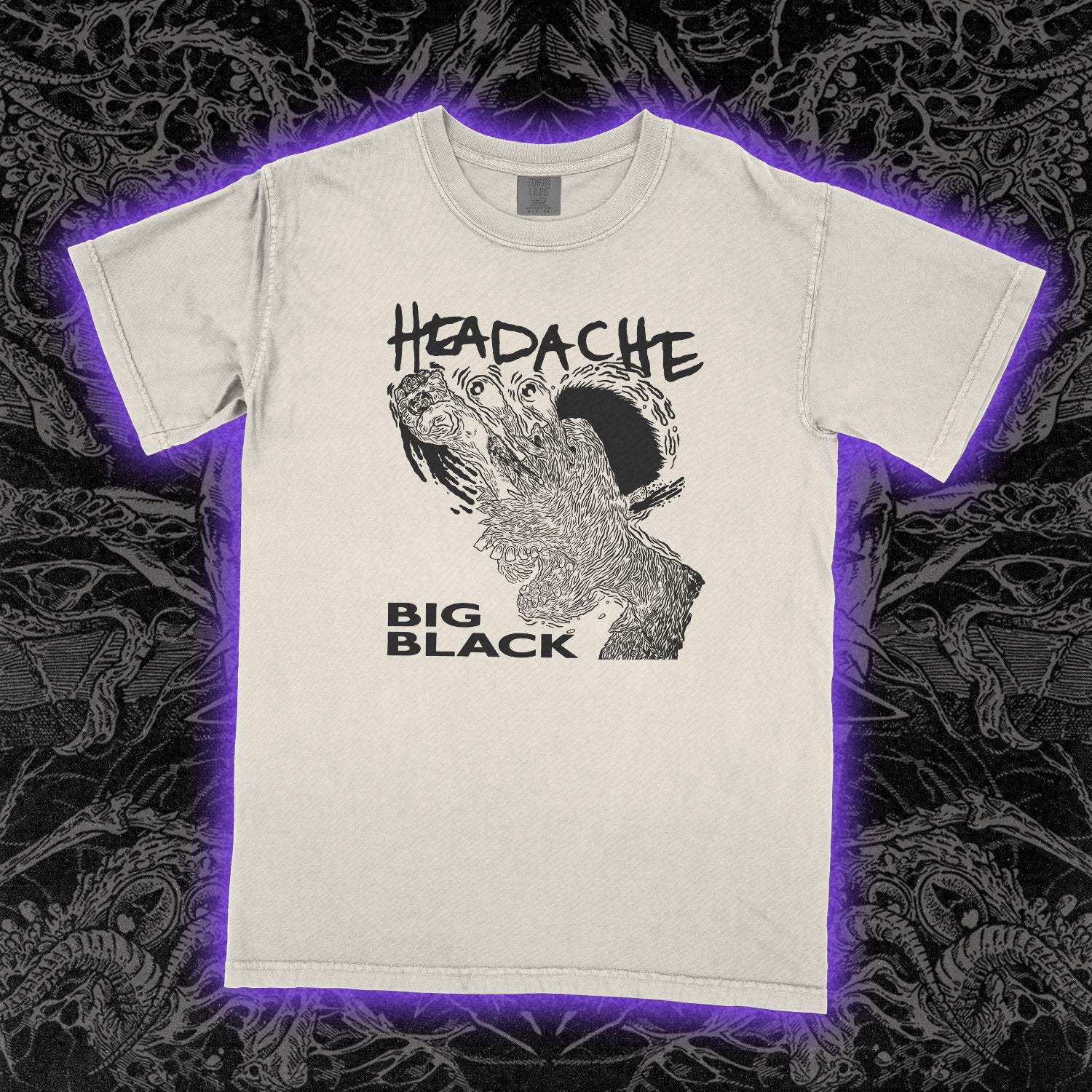 Big Black Headache Comfort Colors Ivory Tee