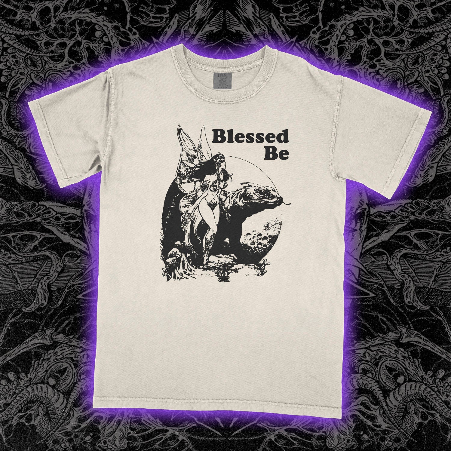 Blessed Be Faerie Comfort Colors Ivory Tee