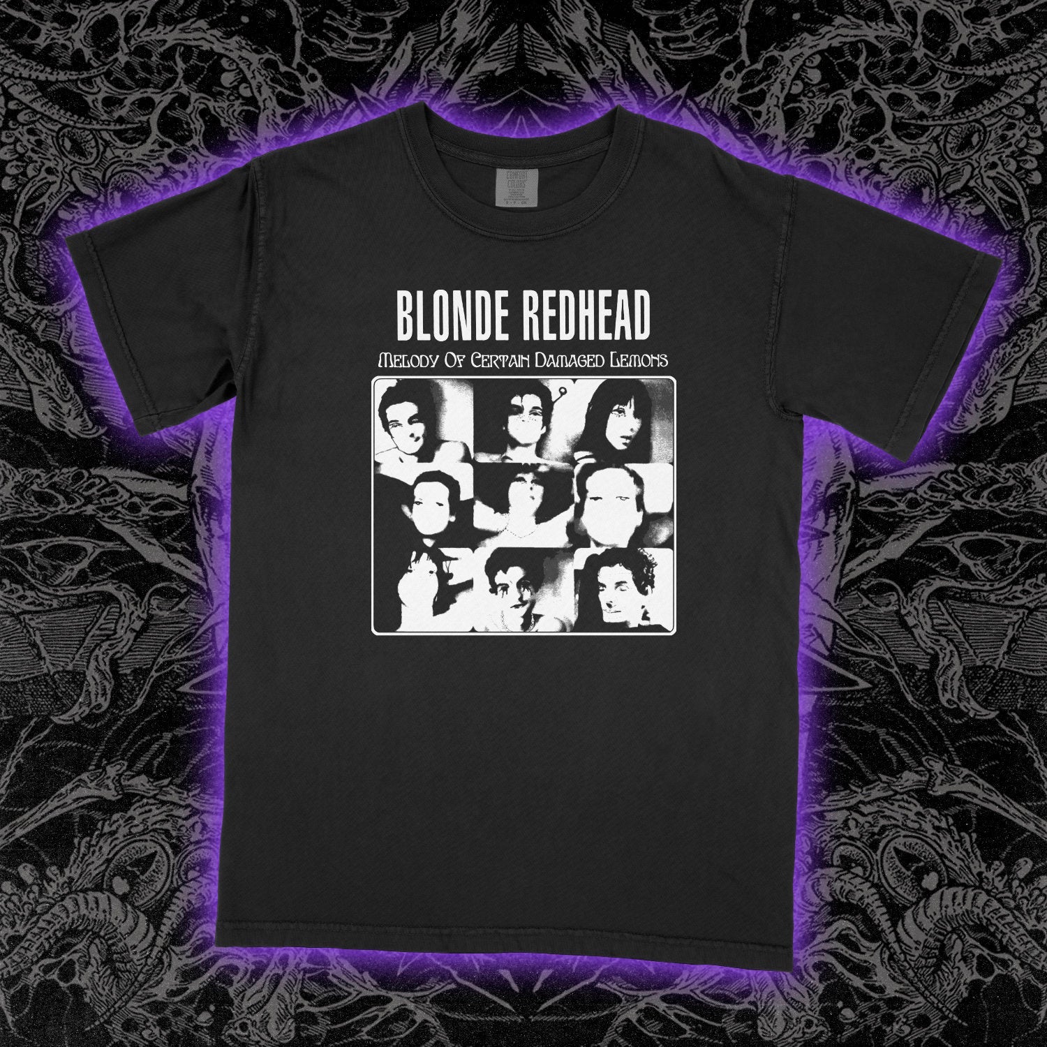 Blonde Redhead Melody Comfort Colors Black Tee