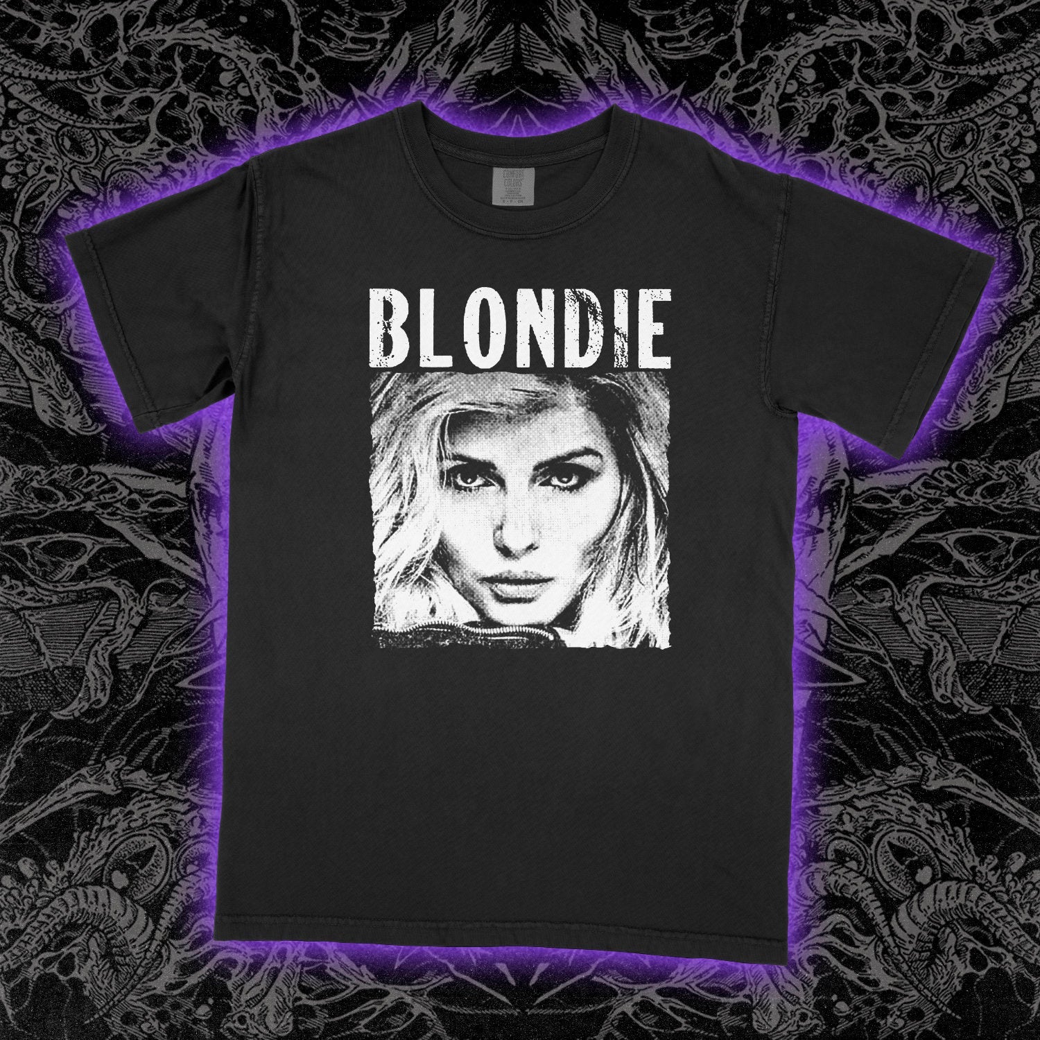 Blondie Debbie Comfort Colors Black Tee