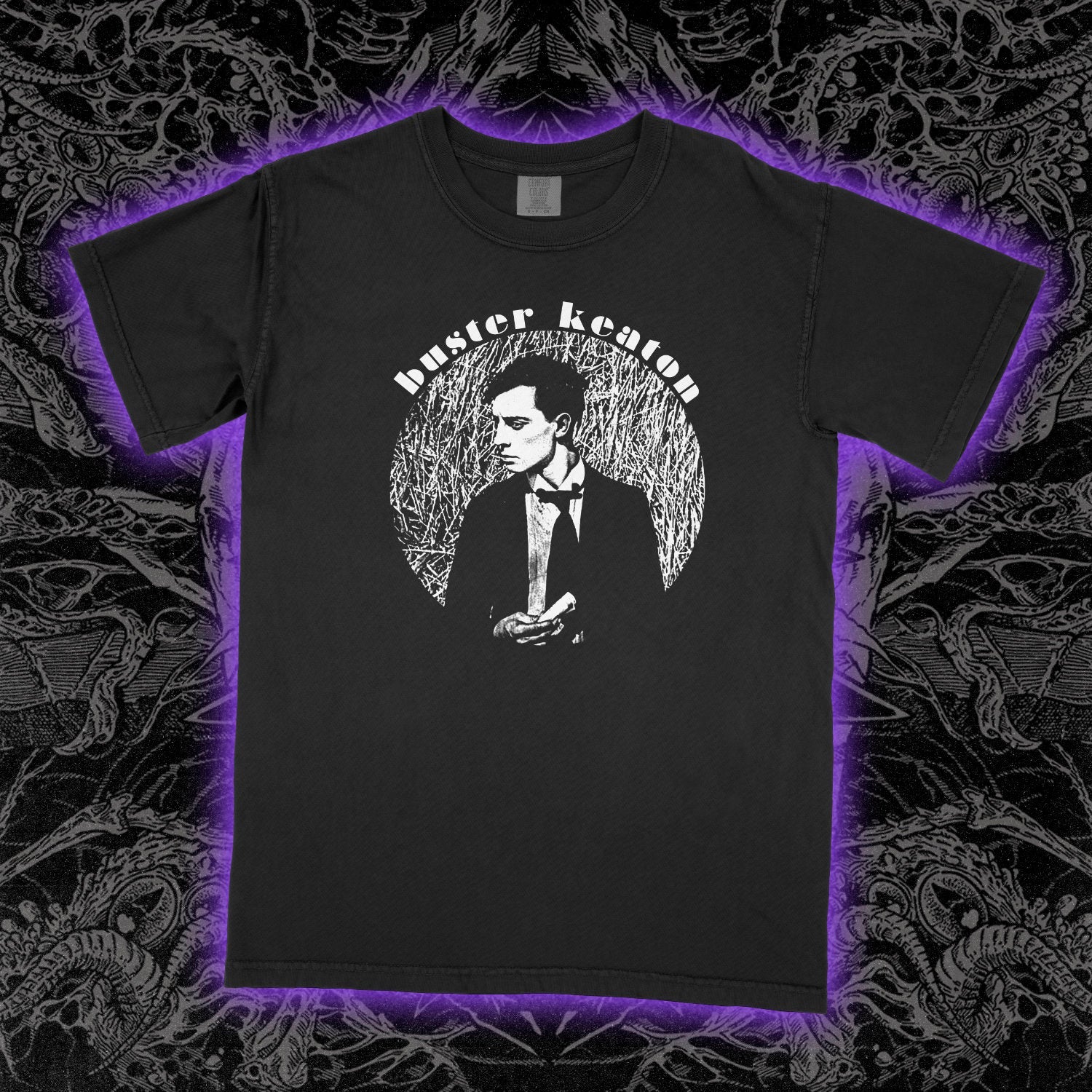 Buster Keaton Comfort Colors Black Tee