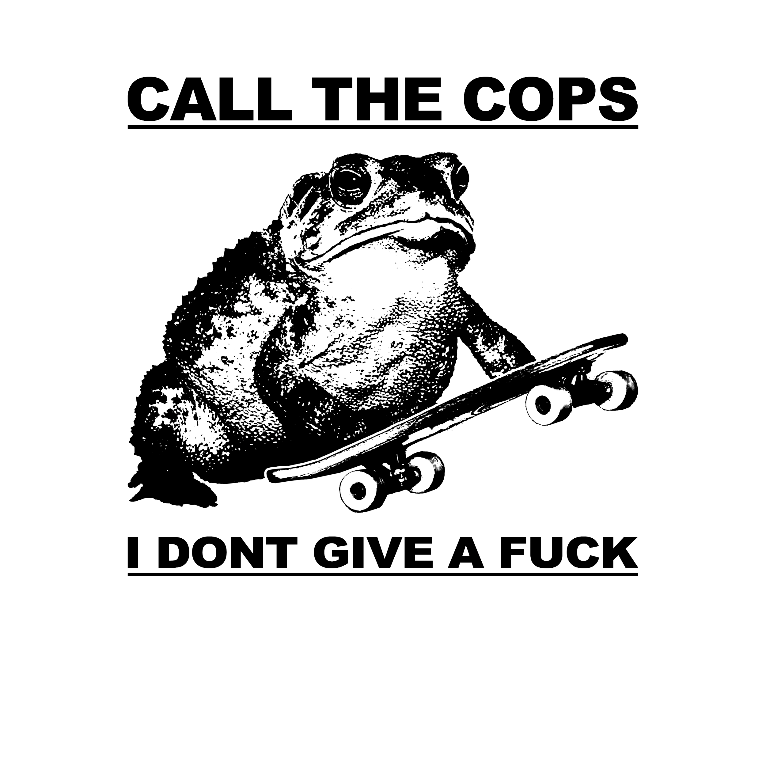 Call The Cops Frog Premium Tee