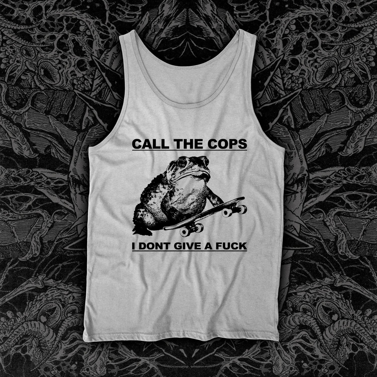 Call The Cops Frog Tank White