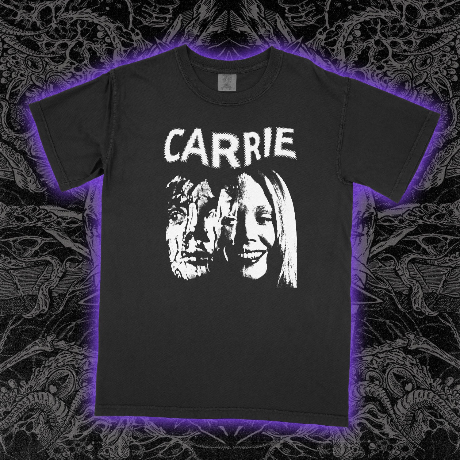 Carrie Film 1976 Comfort Colors Black Tee