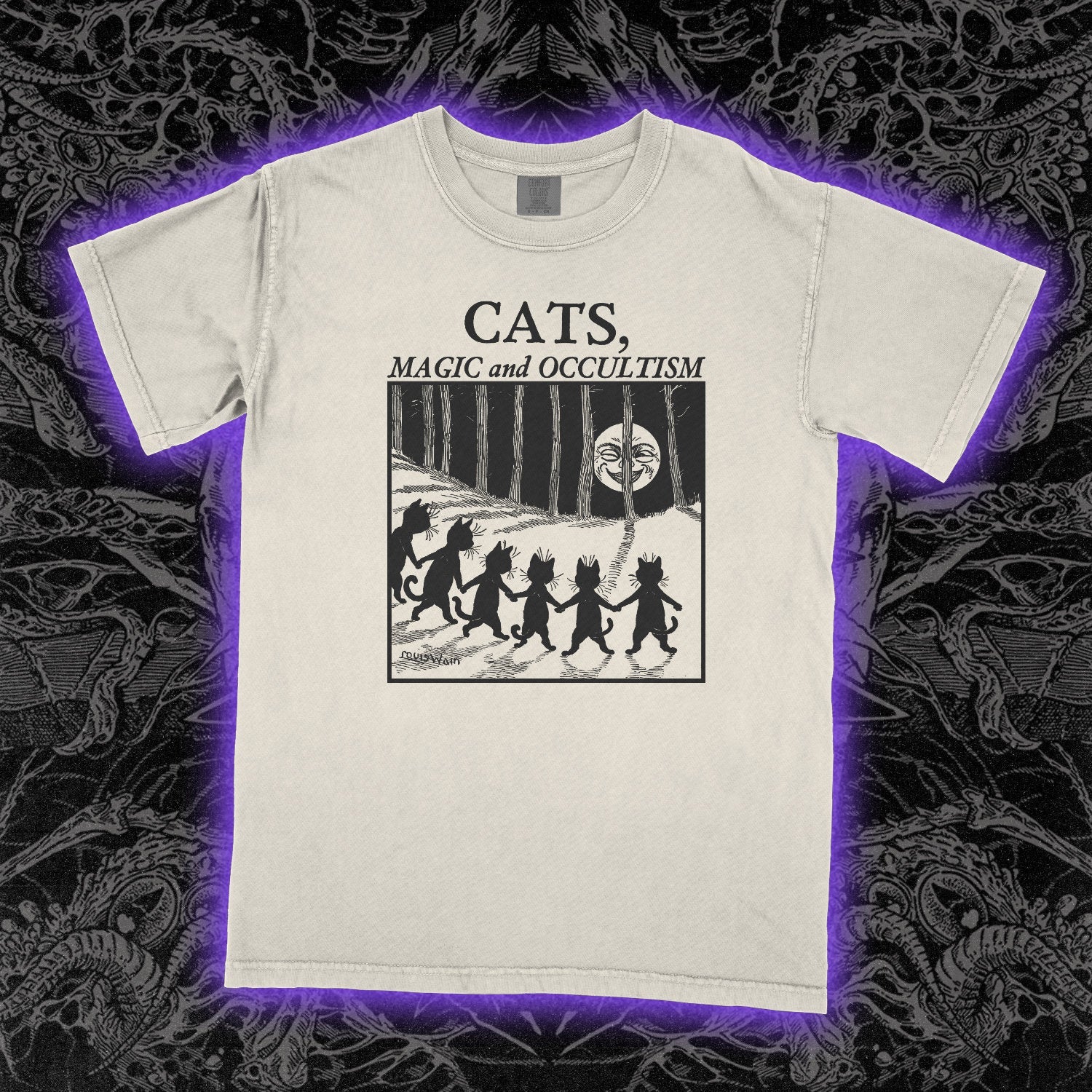 Cats Magic And Occultism Comfort Colors Ivory Tee