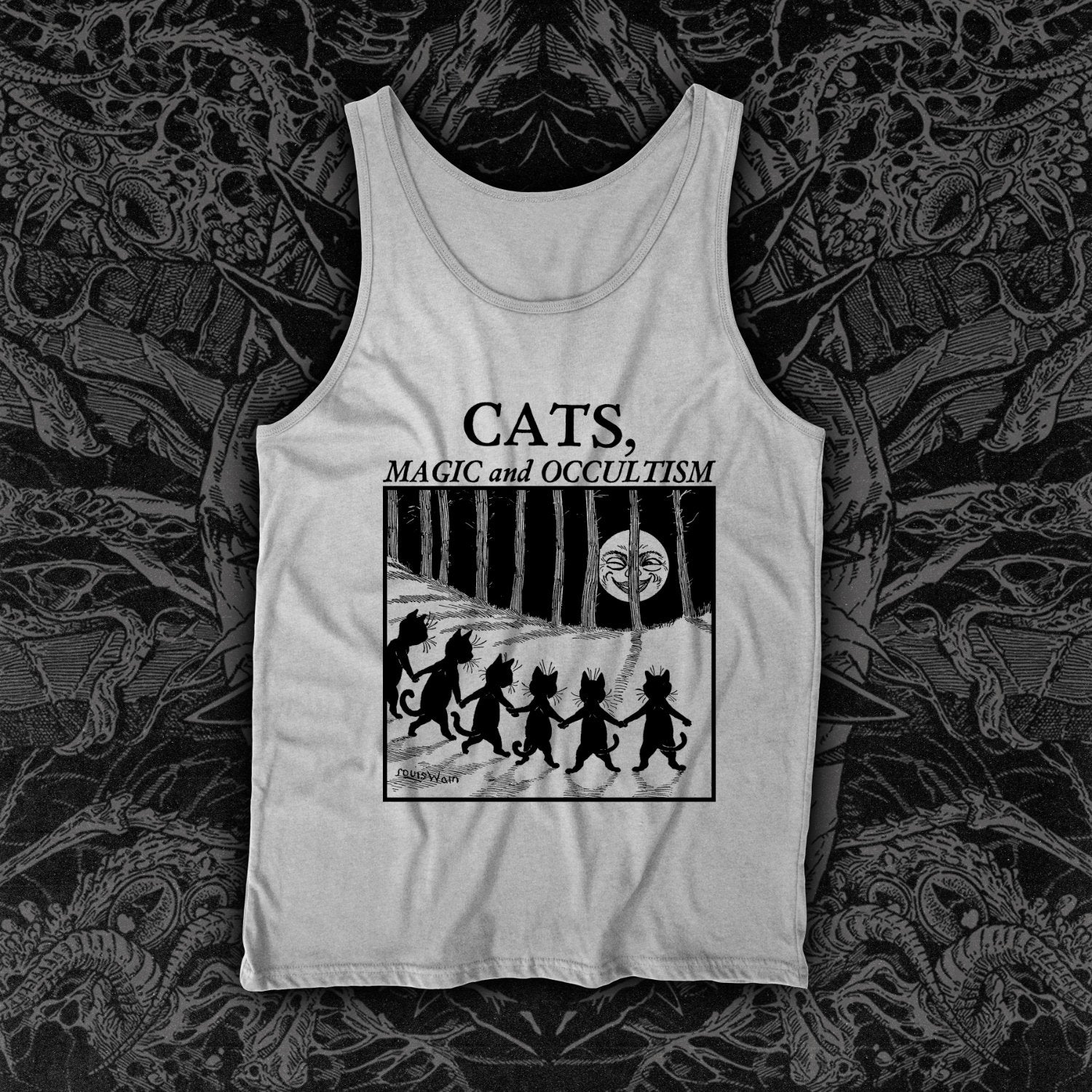 Cats Magic And Occultism Tank White