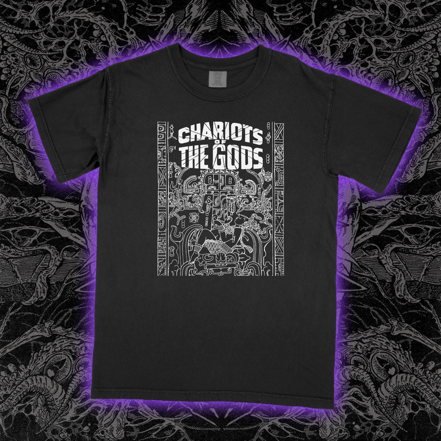 Chariots Of The Gods Comfort Colors Black Tee