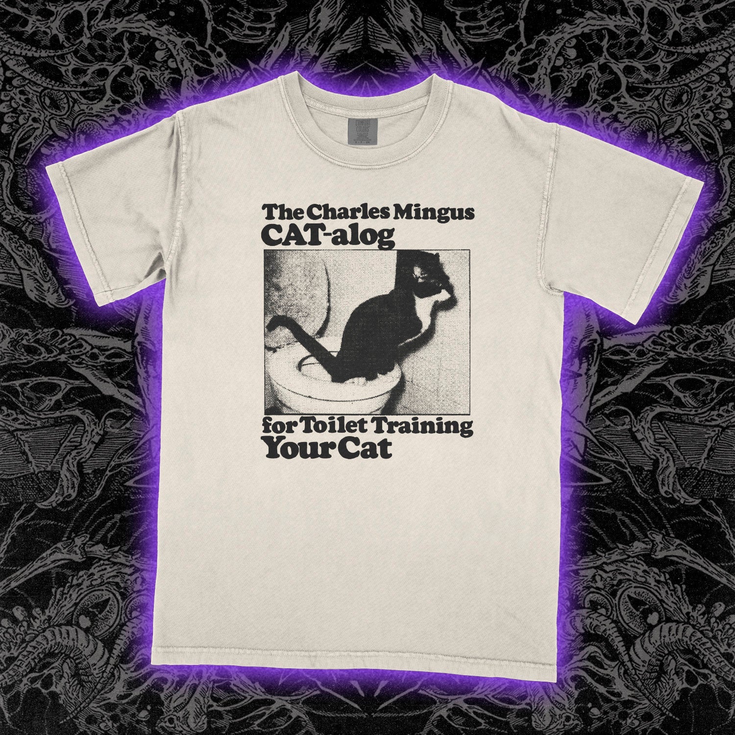 Charles Mingus Cat Toilet Training Comfort Colors Ivory Tee