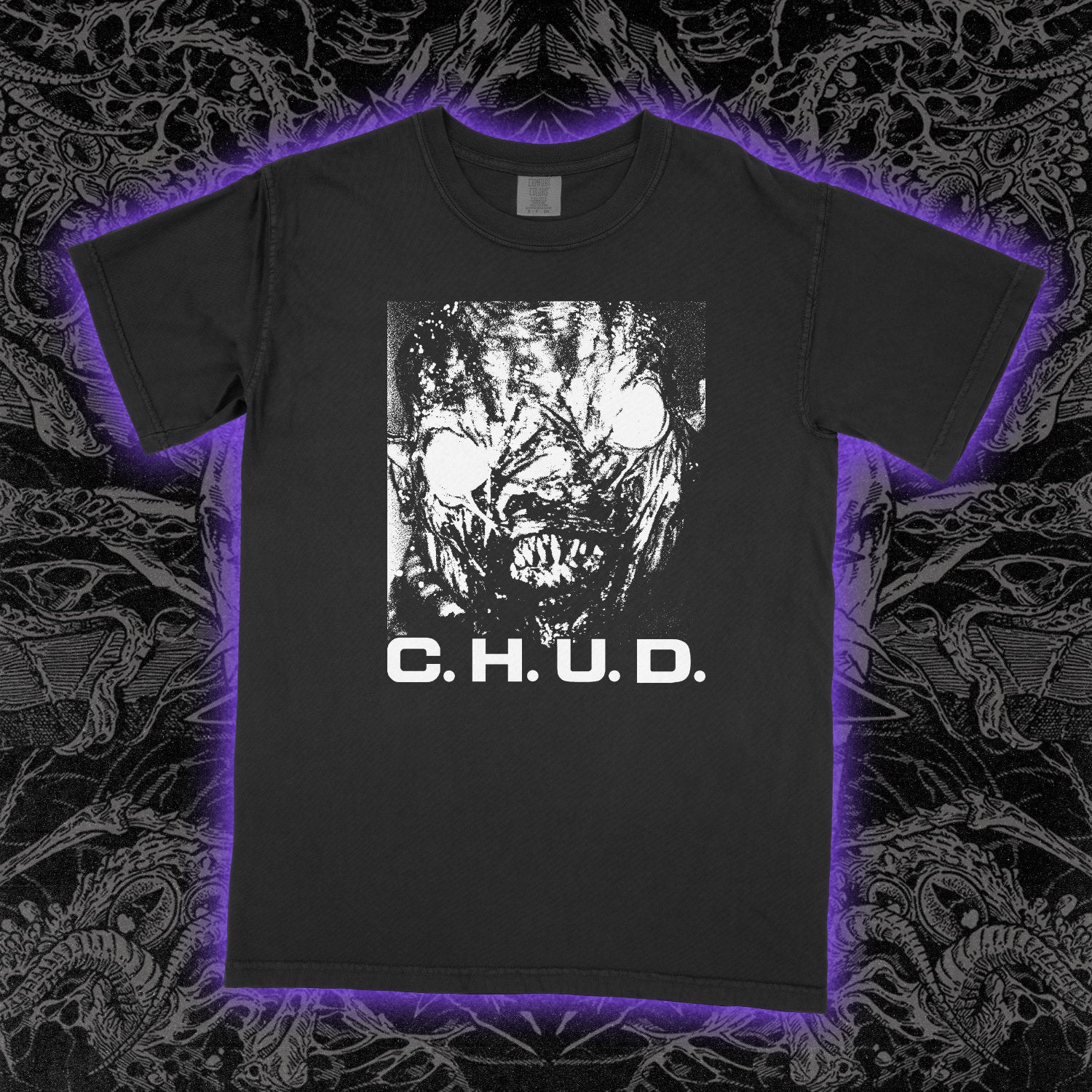 Chud Monster Comfort Colors Black Tee