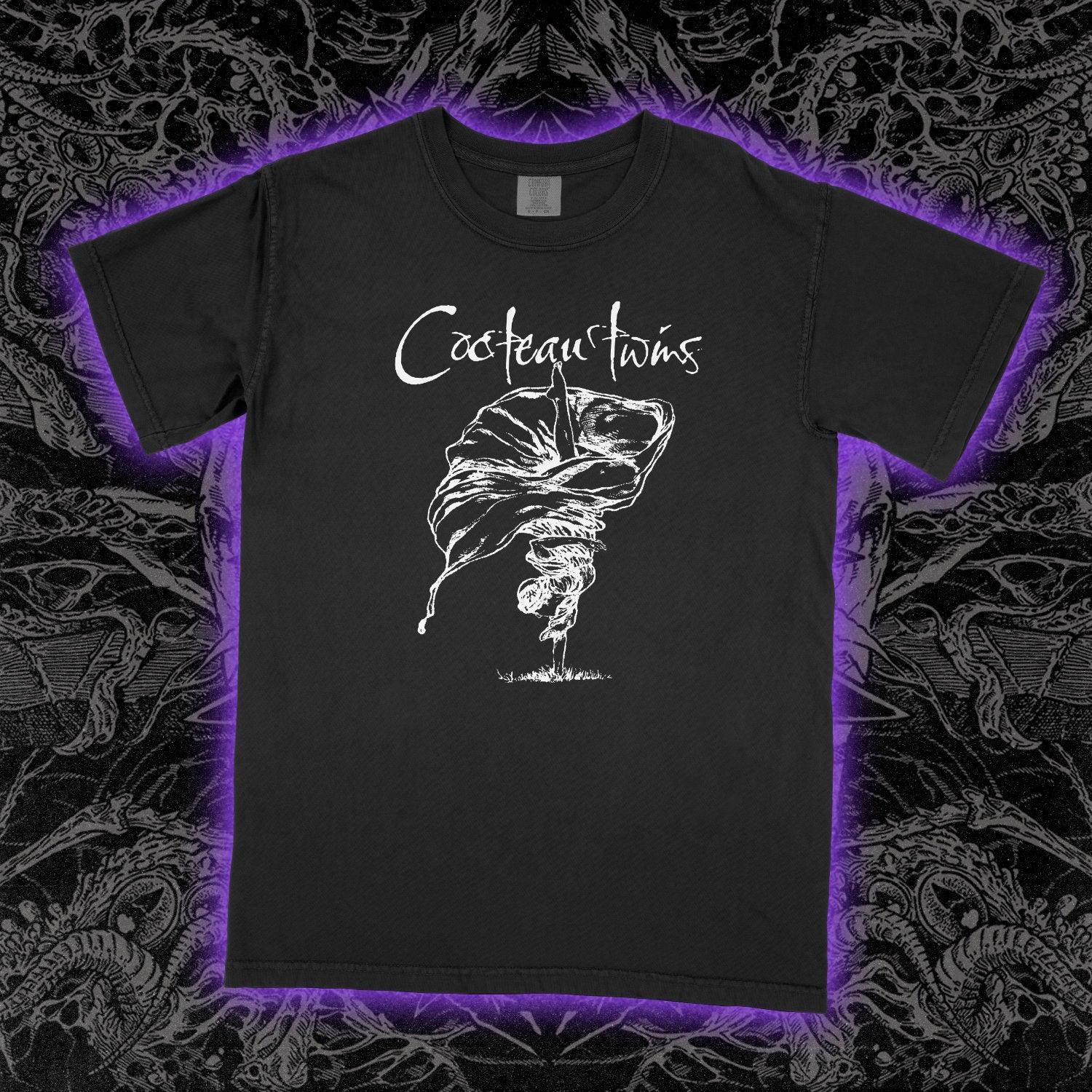 Cocteau Twins Lullabies Comfort Colors Black Tee