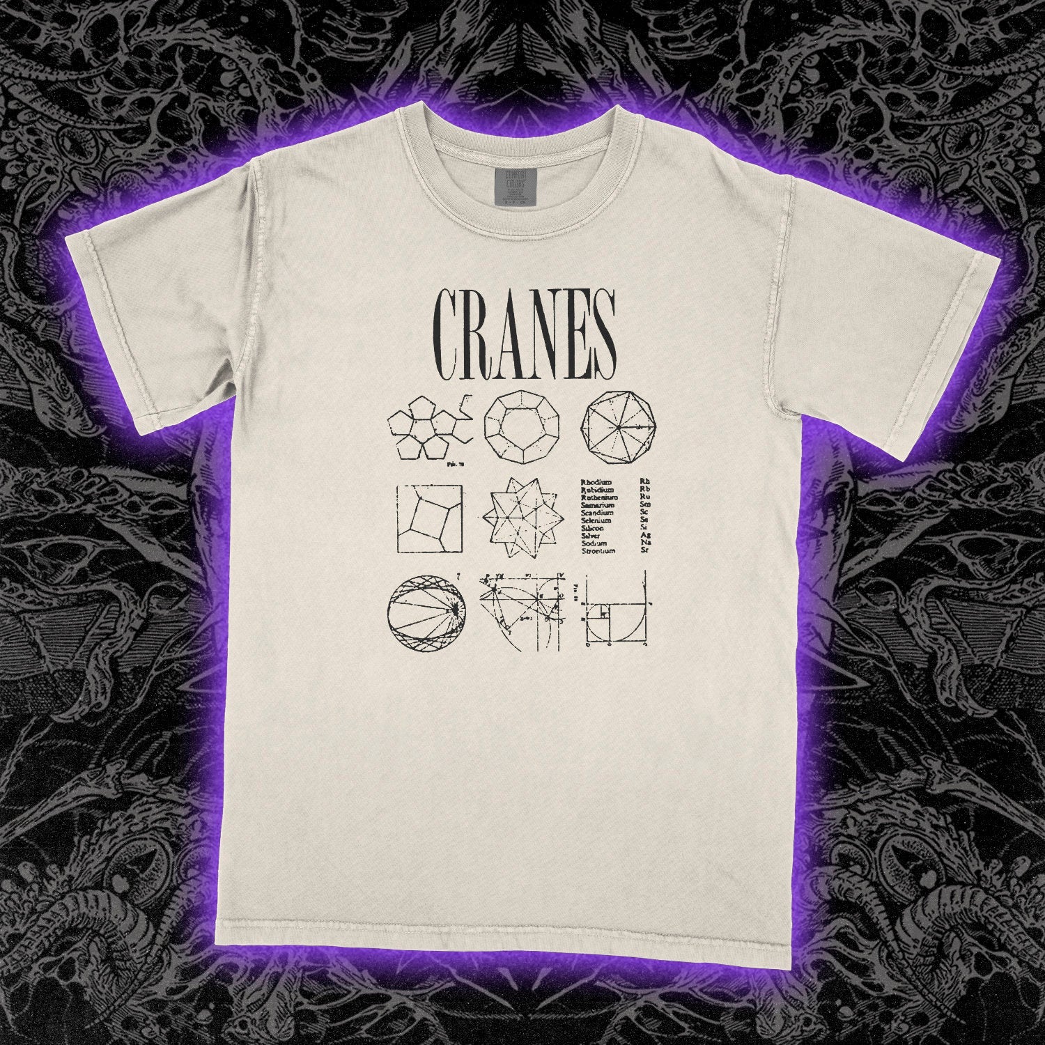 Cranes Comfort Colors Ivory Tee