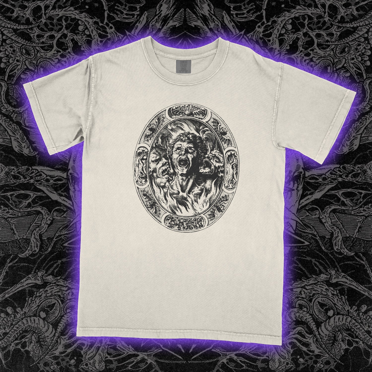 Crest Of The Damned Comfort Colors Ivory Tee