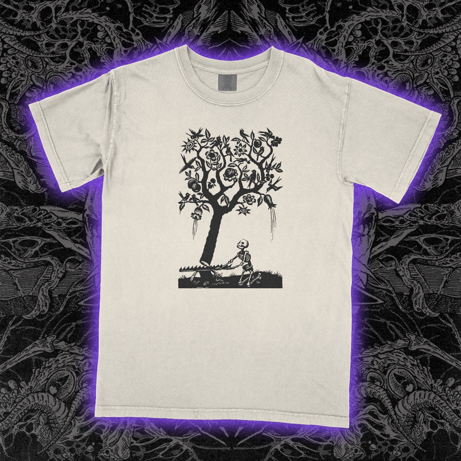 Cutting Down The Tree Of Life Comfort Colors Ivory Tee