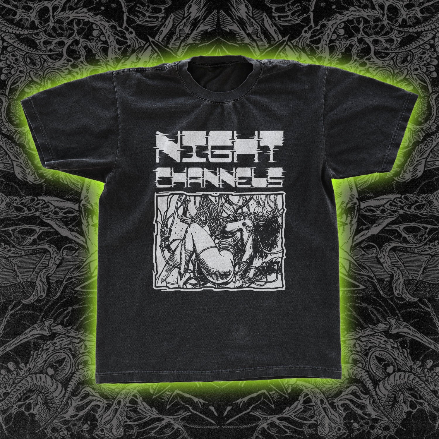 Cyber Sex Night Channels Classic Gildan Shirt | Occult & Obscure Shirts |  Night Channels