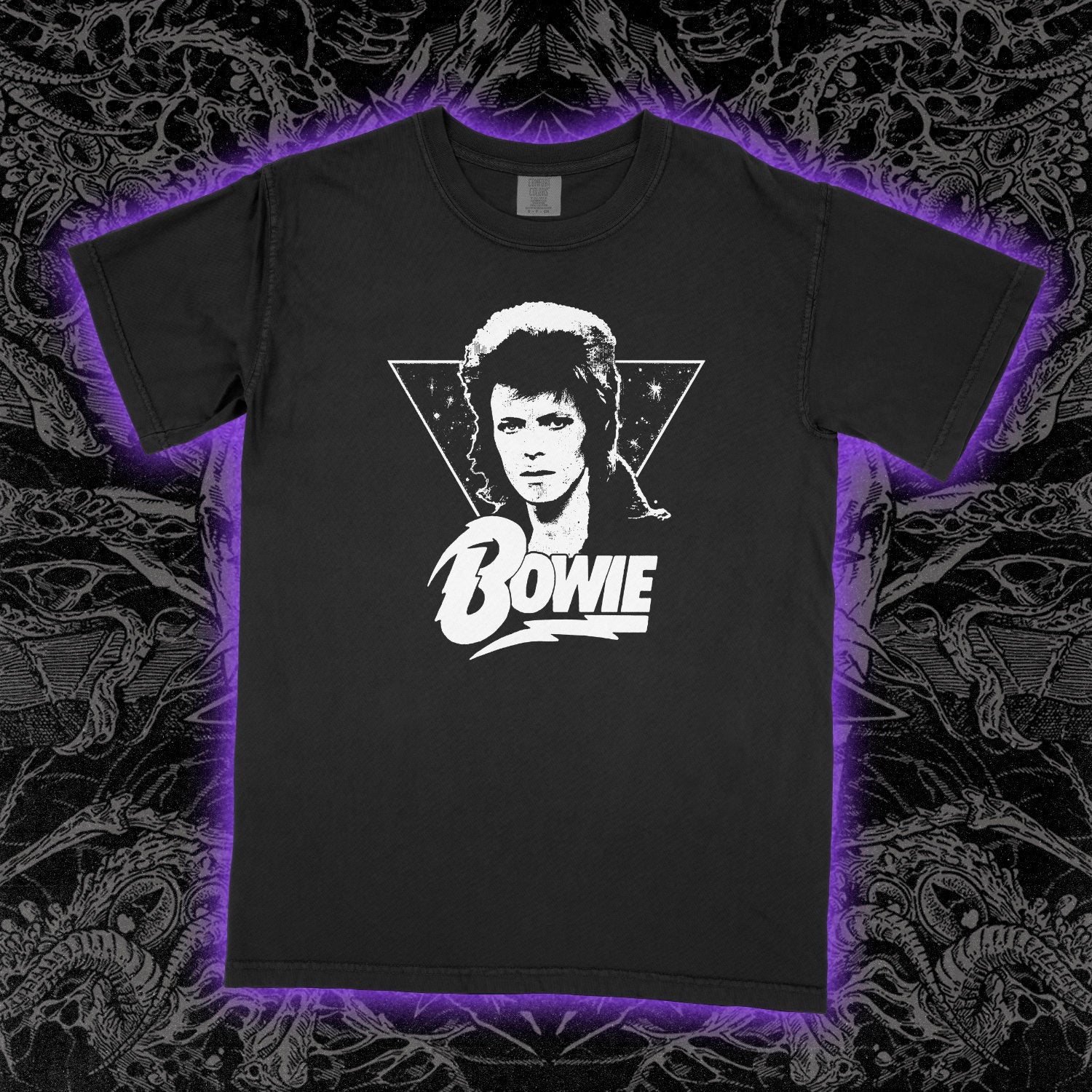 David Bowie Comfort Colors Black Tee