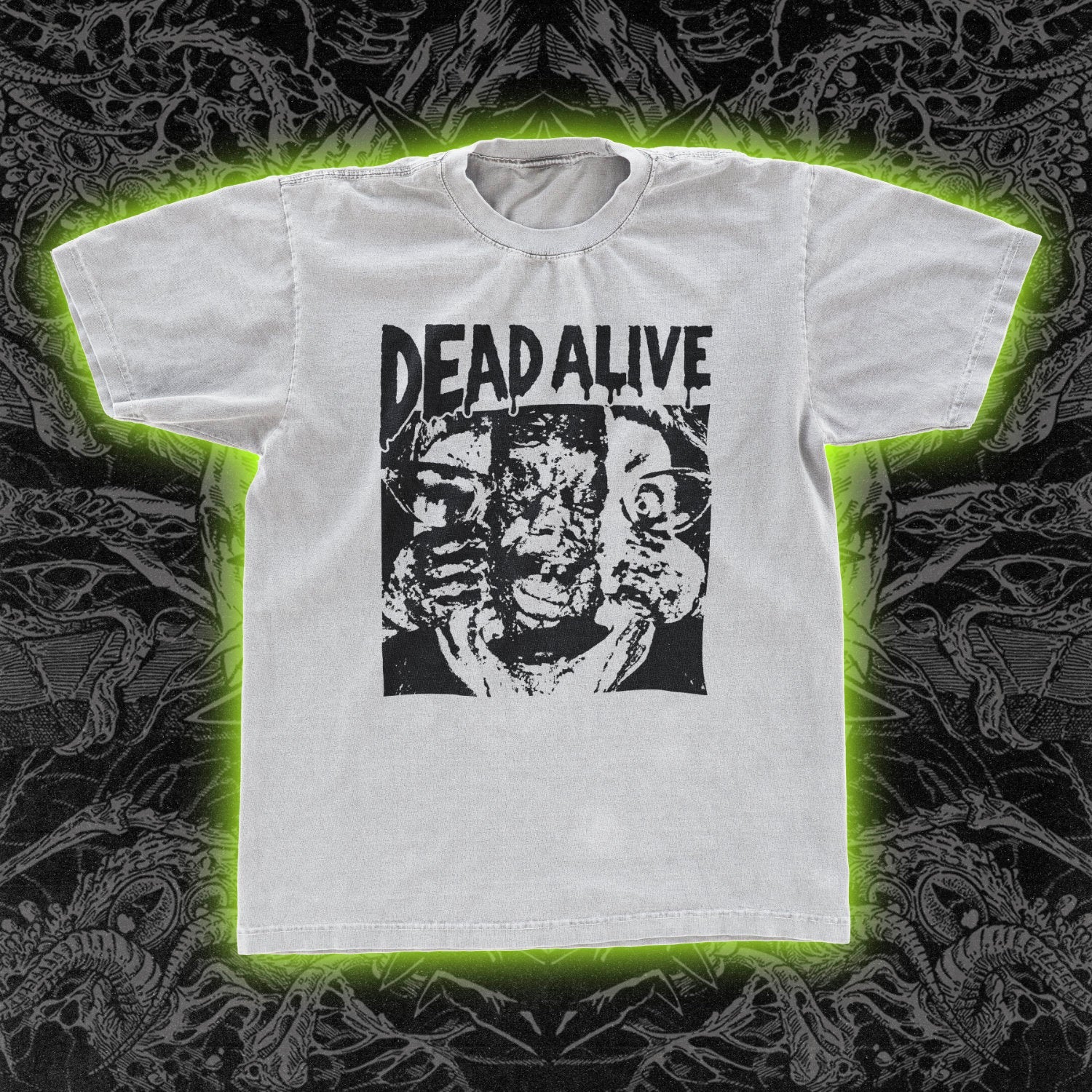 Dead Alive Face Split Classic Tee | Occult Clothing