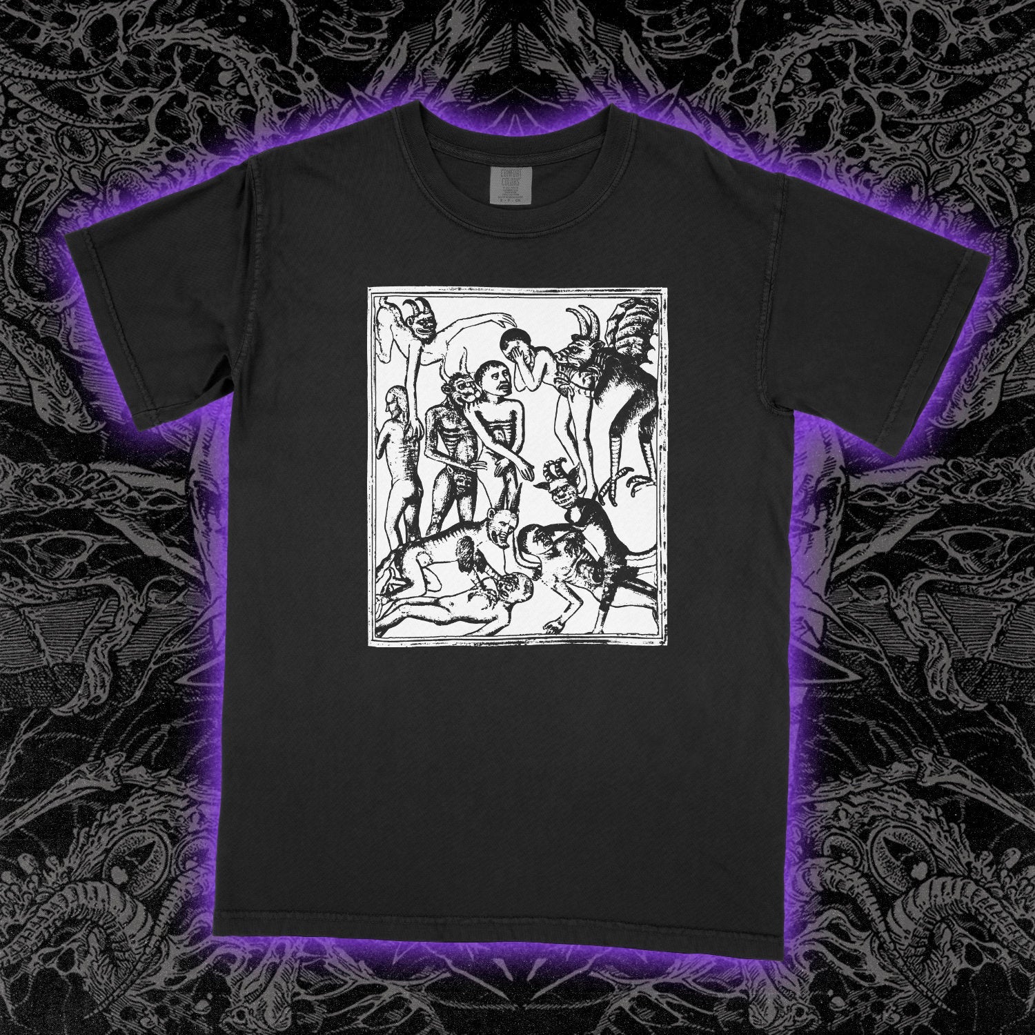 Demons Feast Comfort Colors Black Tee