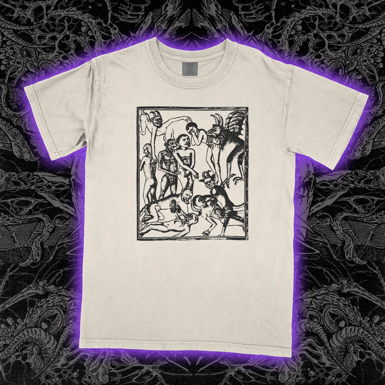 Demons Feast Comfort Colors Ivory Tee