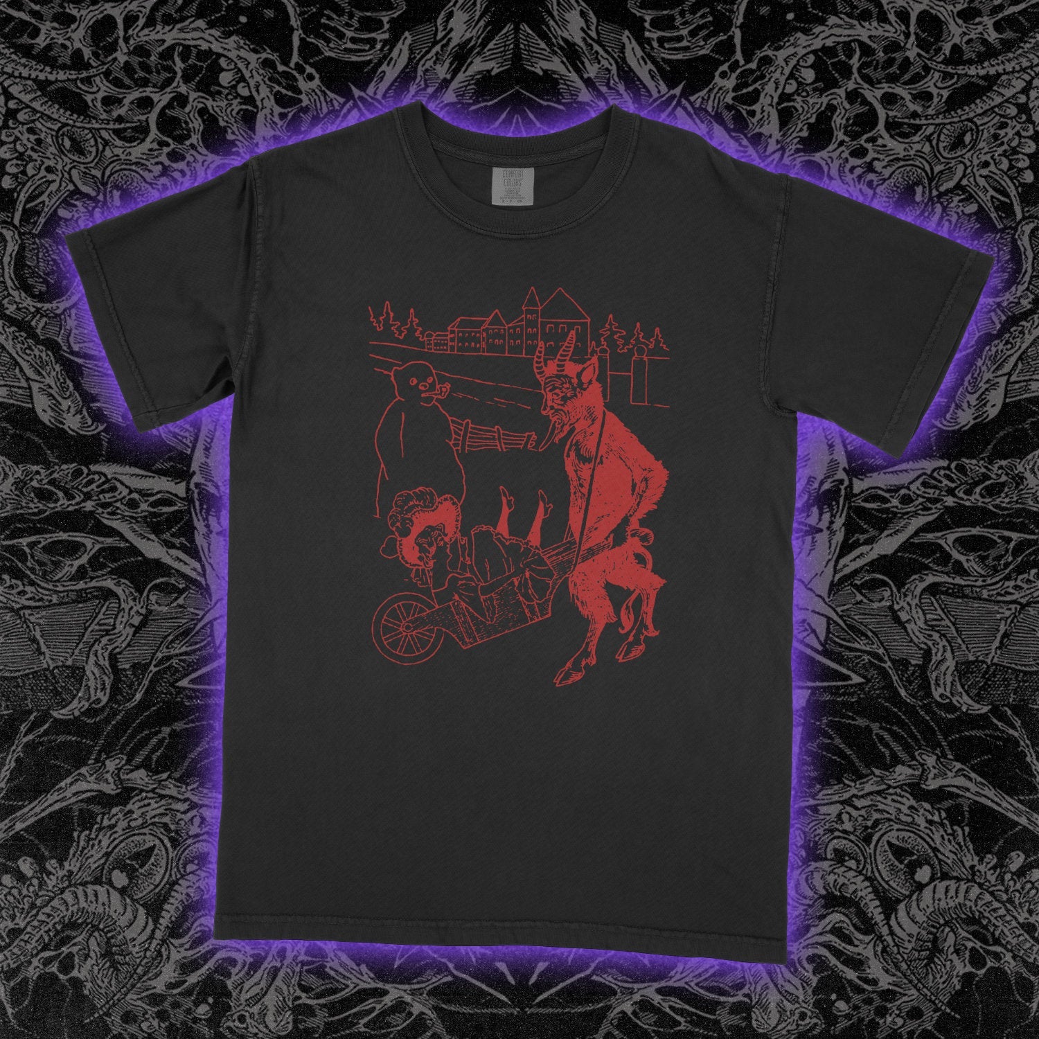 Devil And Maiden Comfort Colors Black Tee