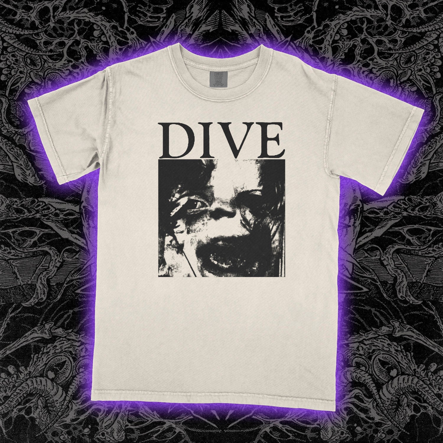 Dive First Album Comfort Colors Ivory Tee