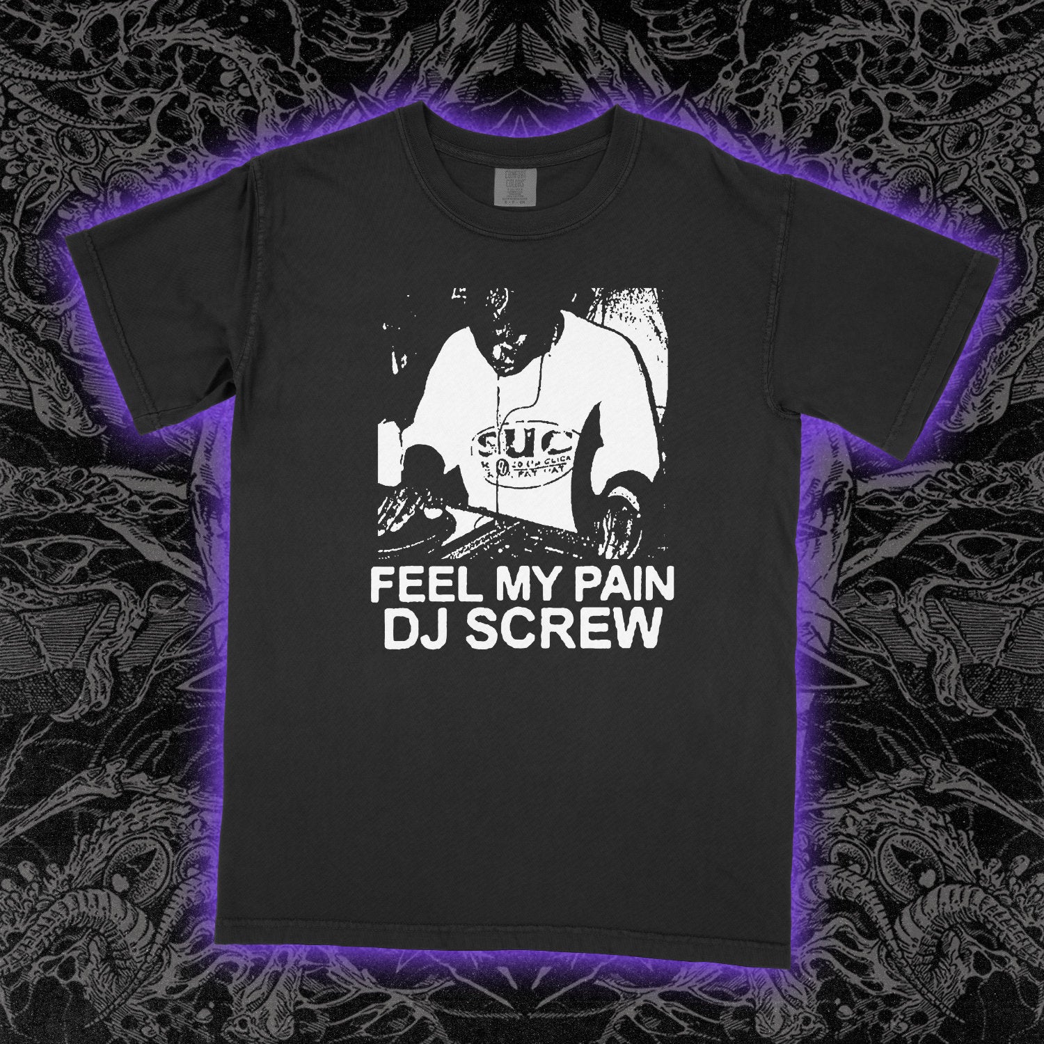 DJ Screw Feel My Pain Comfort Colors Black Tee