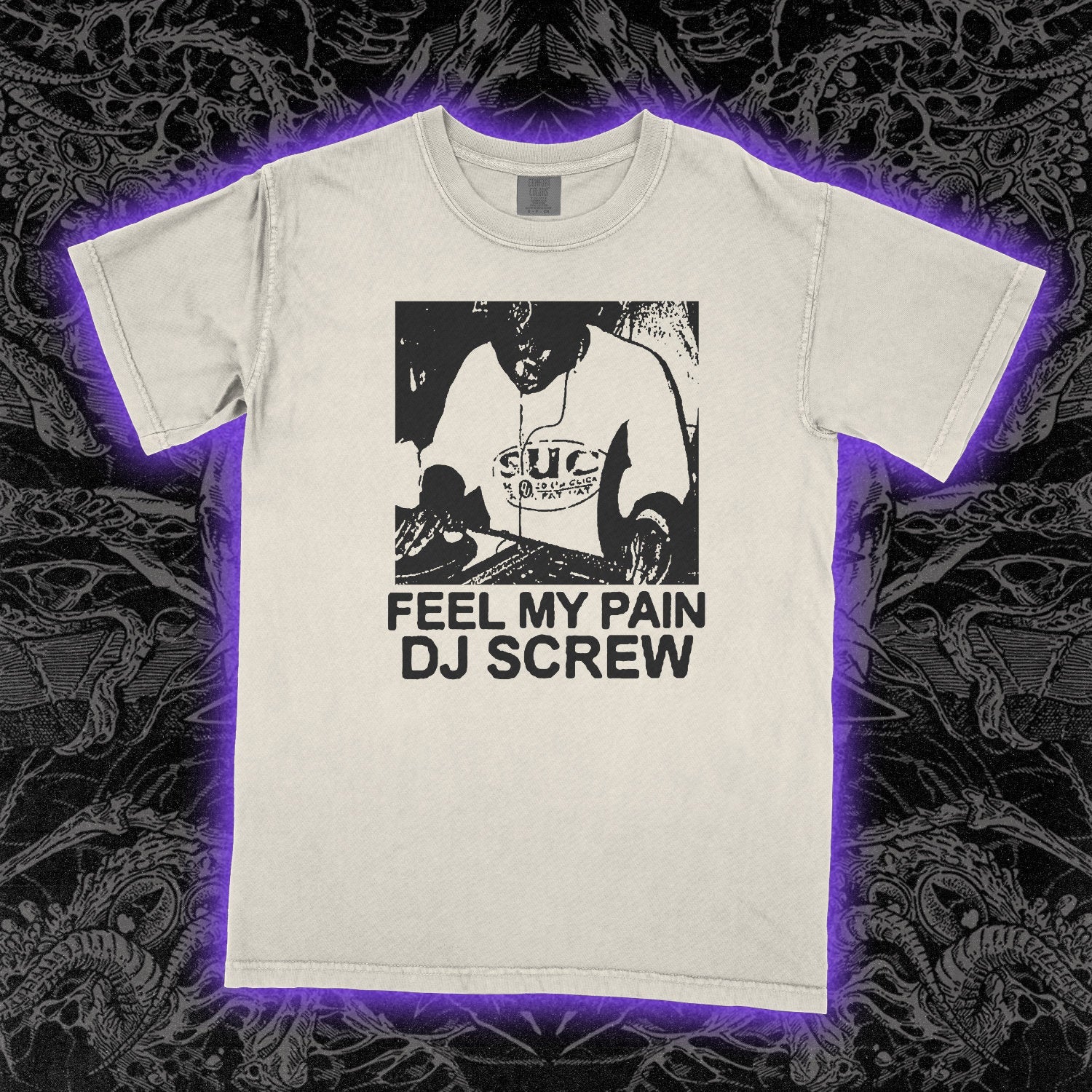 DJ Screw Feel My Pain Comfort Colors Ivory Tee