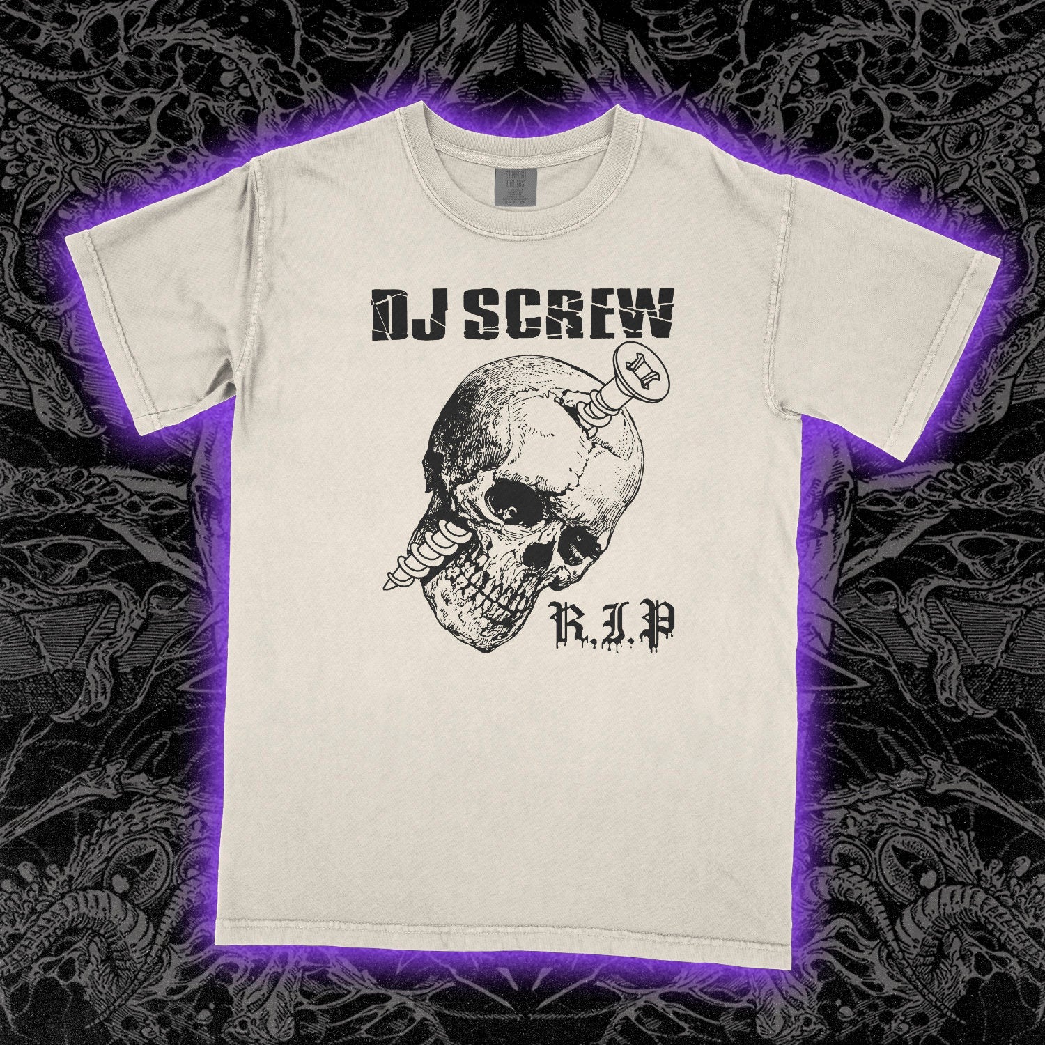 DJ Screw Comfort Colors Ivory Tee