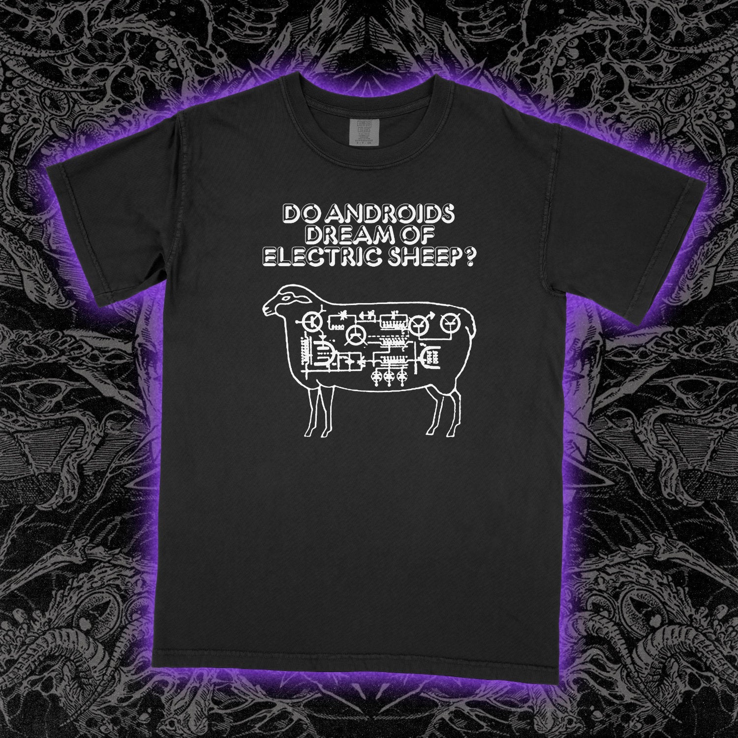 Do Androids Dream Of Electric Sheep Comfort Colors Black Tee