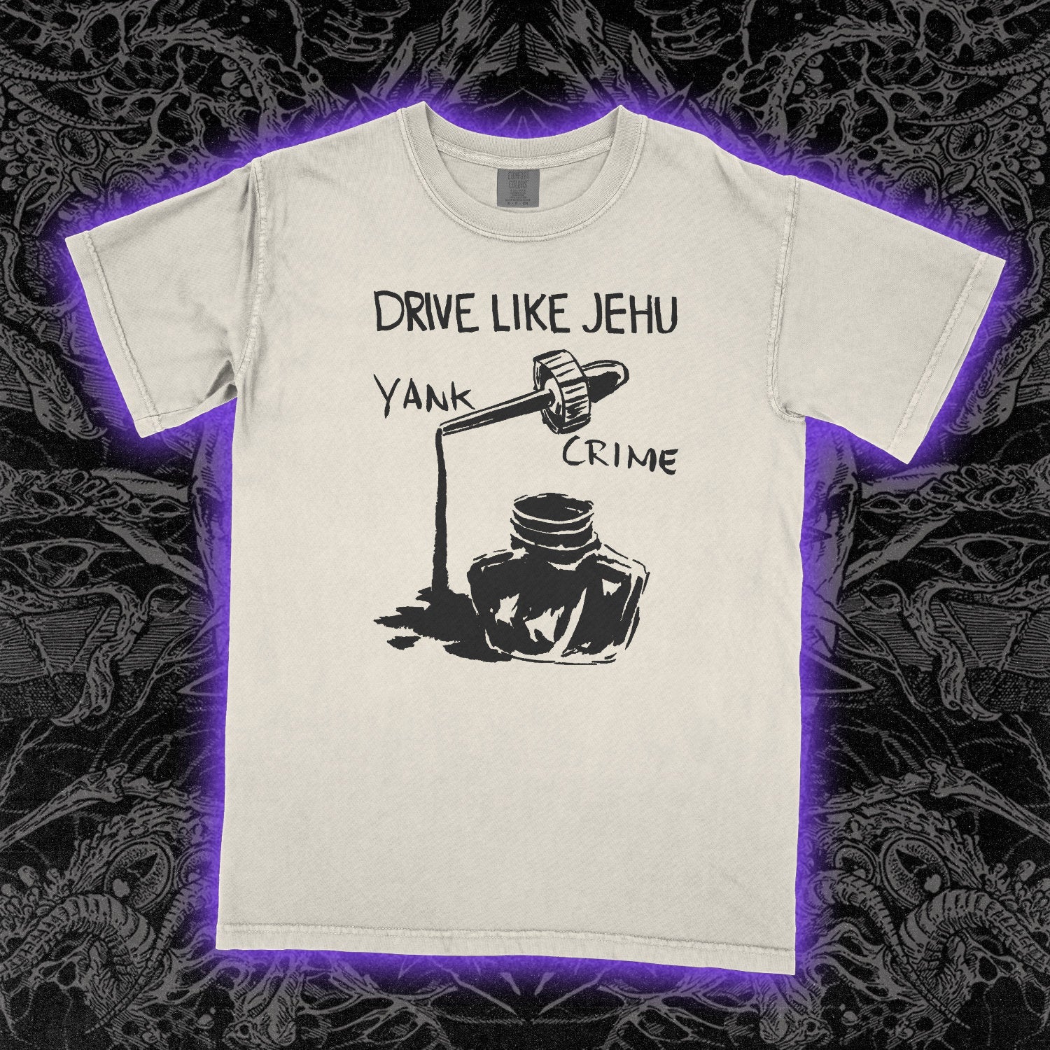 Drive Like Jehu Yank Crime Comfort Colors Ivory Tee