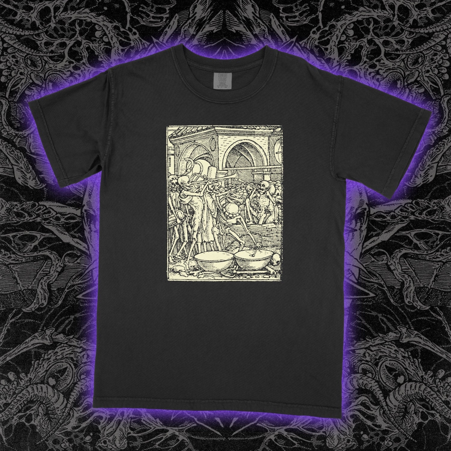 Drums Of Death Comfort Colors Black Tee