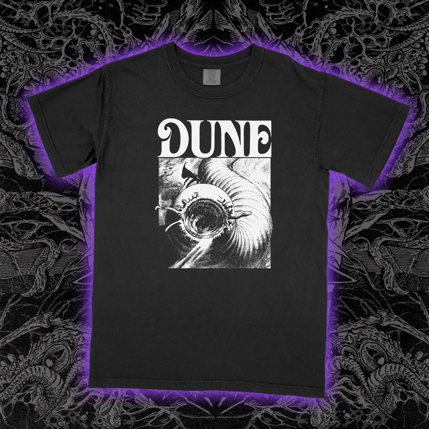 Dune Sandworm Comfort Colors Black Tee