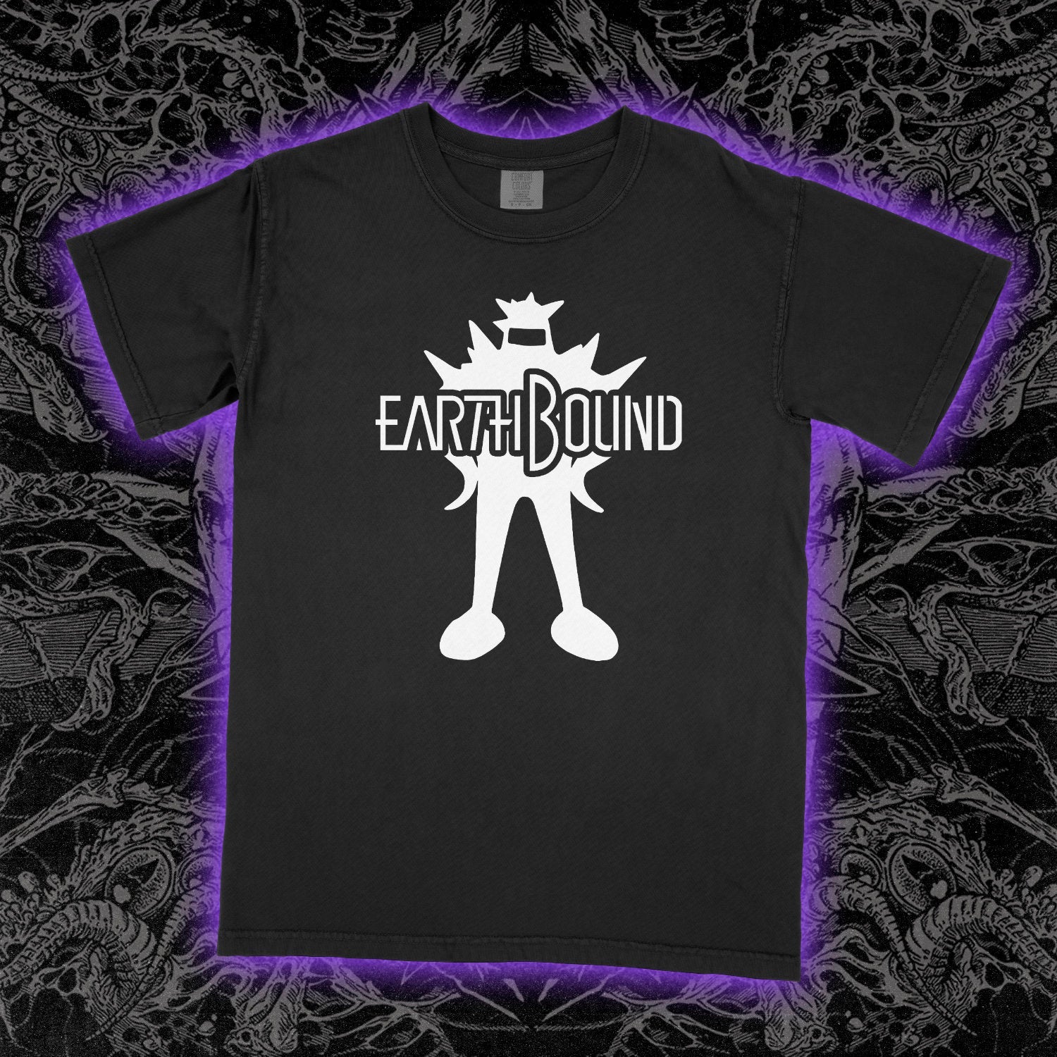 Earthbound Starman Comfort Colors Black Tee