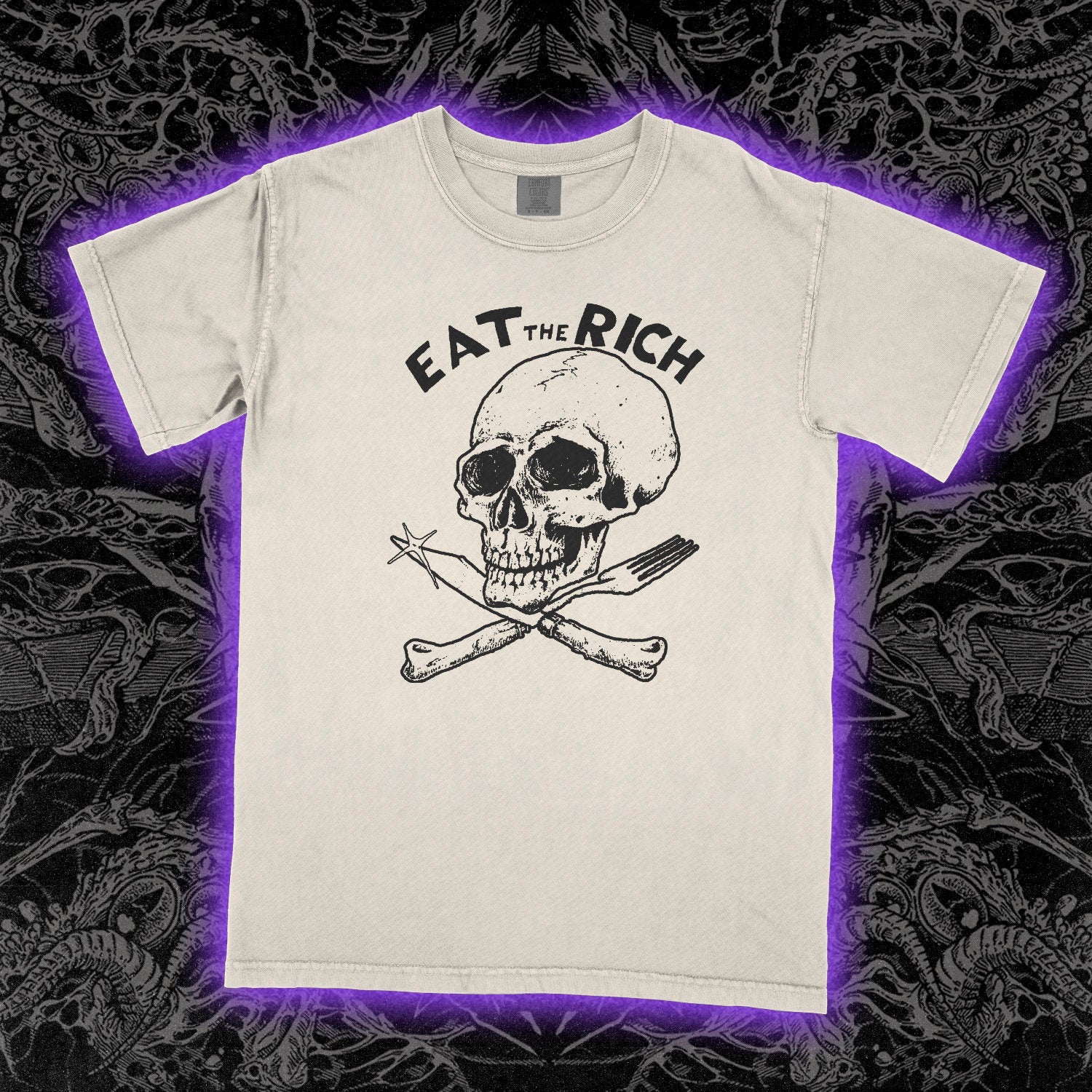 Eat The Rich Comfort Colors Ivory Tee