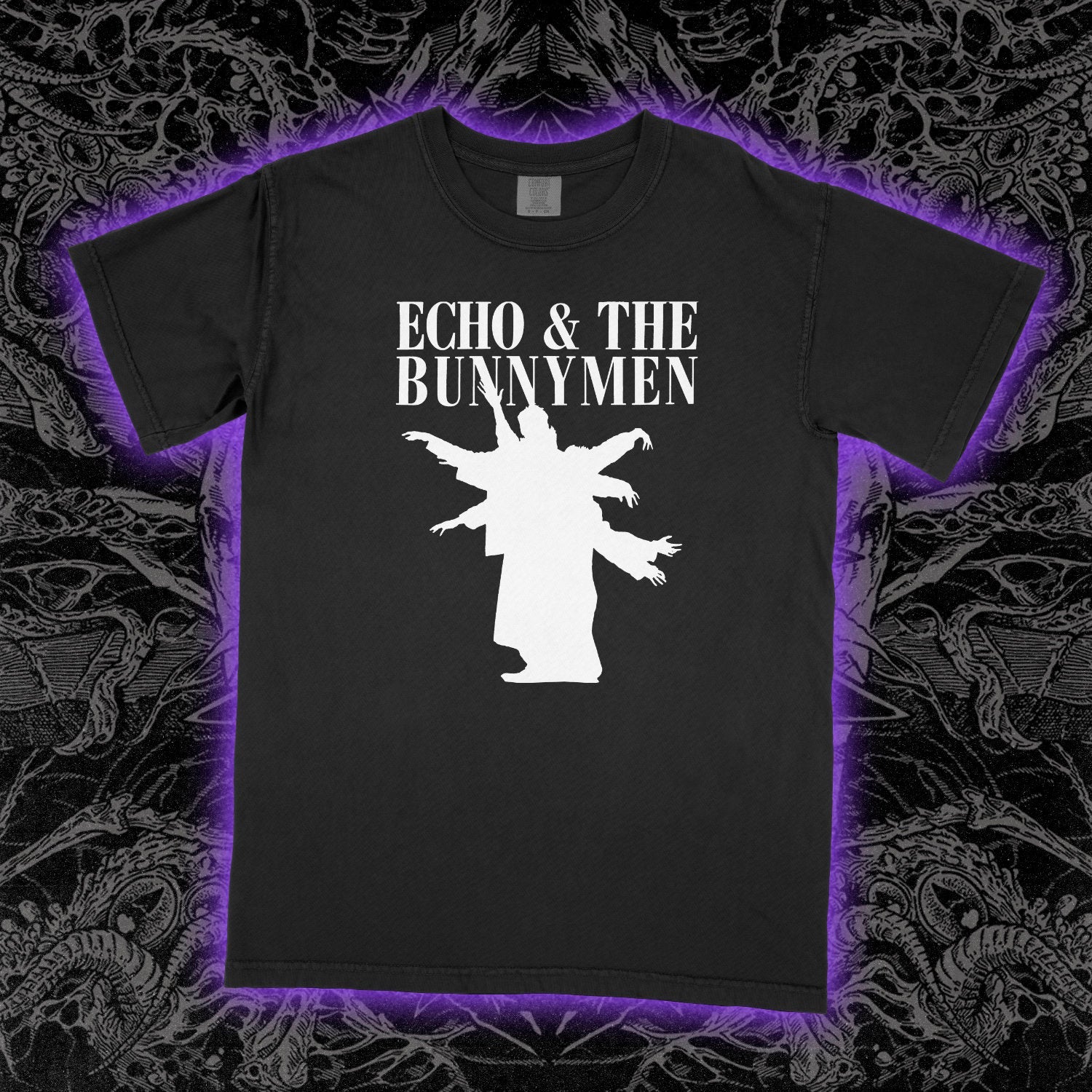 Echo And The Bunnymen Comfort Colors Black Tee