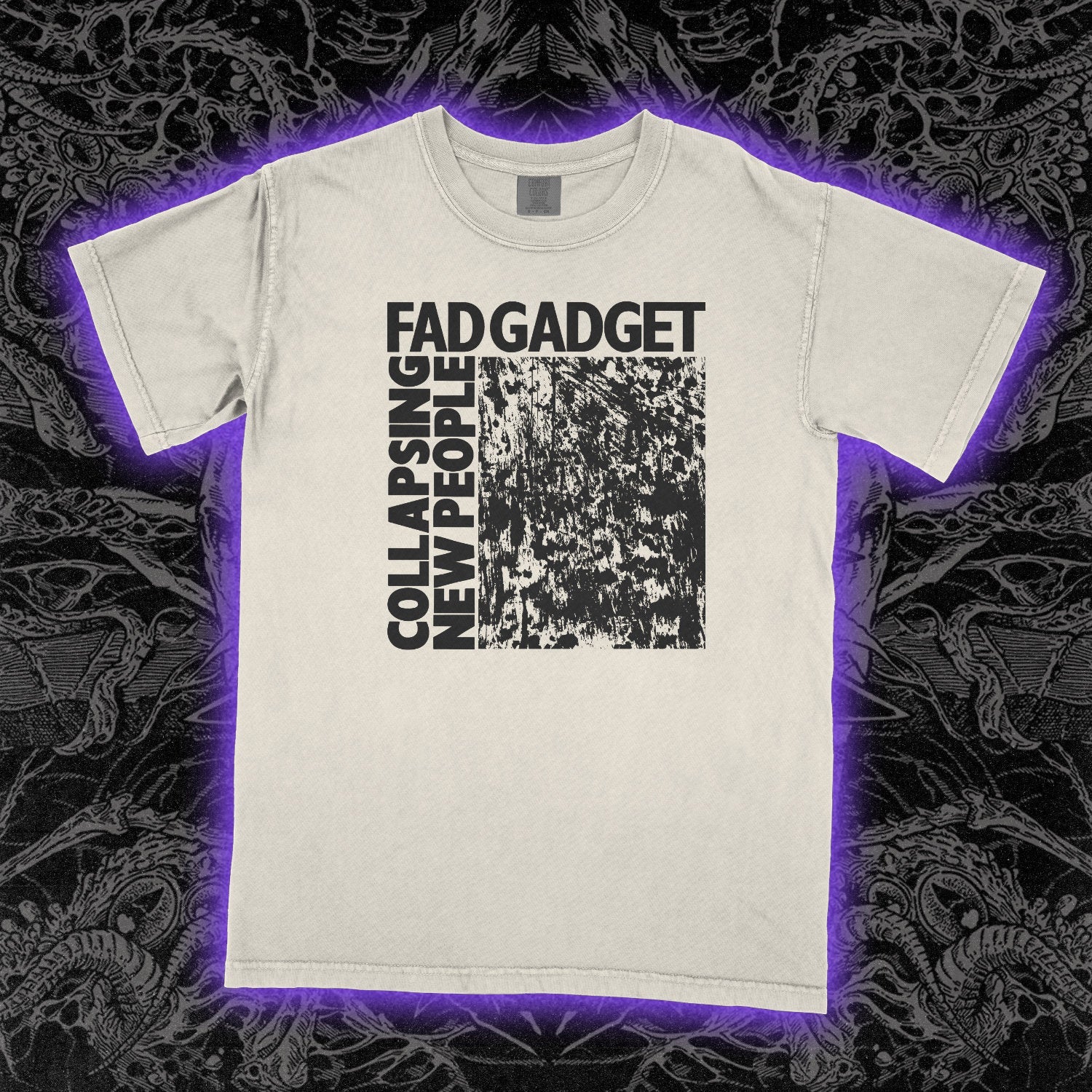 Fad Gadget Collapsing New People Comfort Colors Ivory Tee