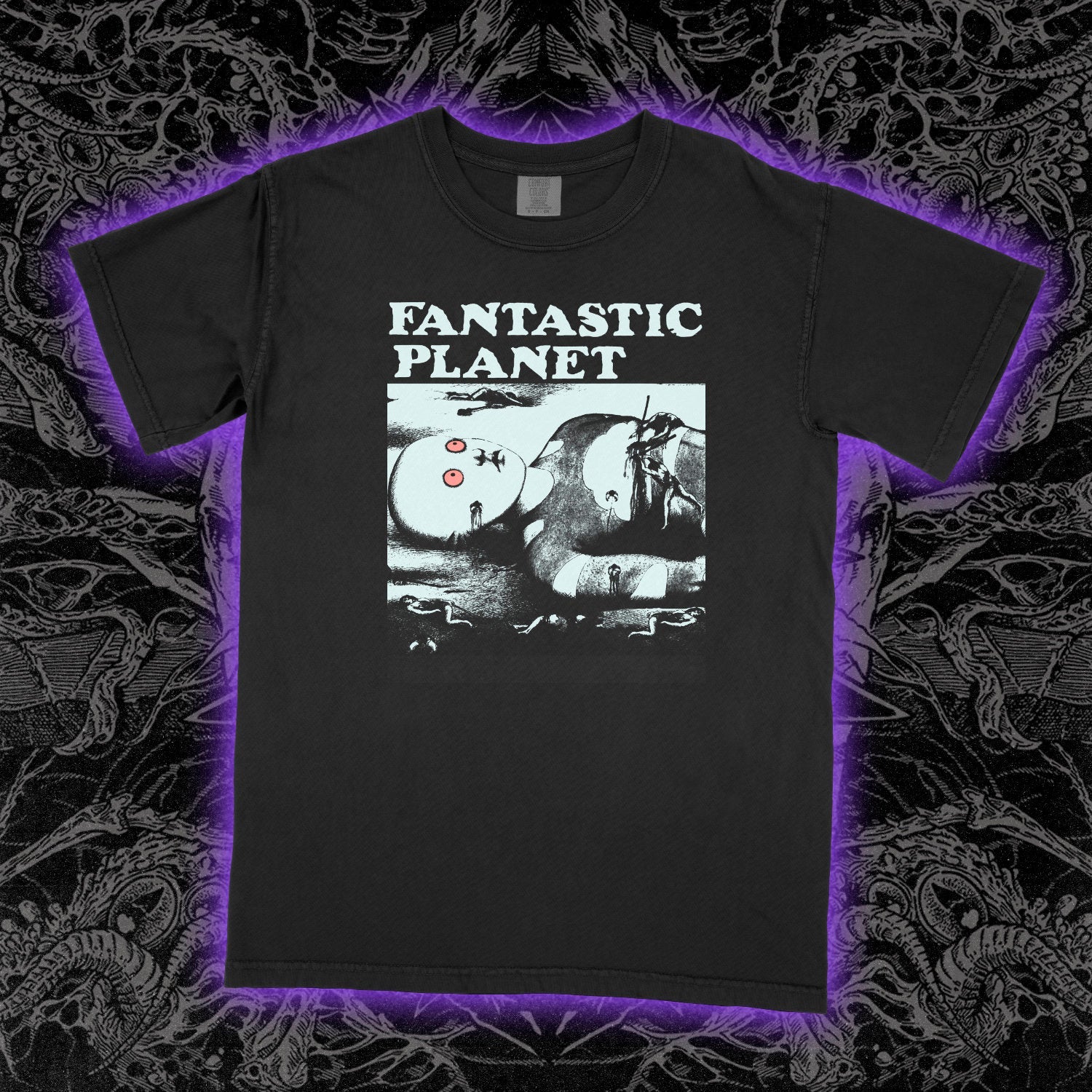 Fantastic Planet Comfort Colors Black Tee