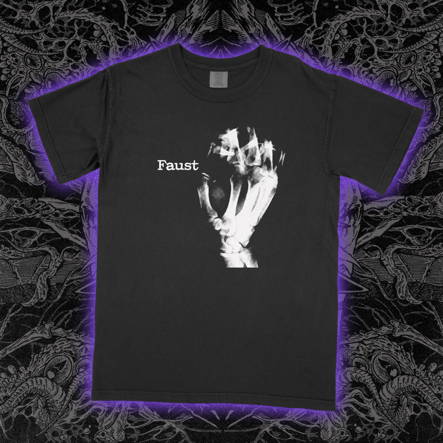 Faust Fist Comfort Colors Black Tee