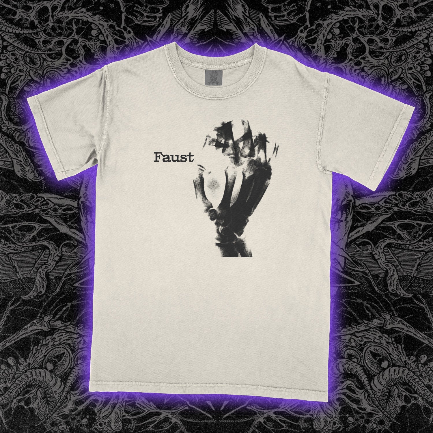 Faust Fist Comfort Colors Ivory Tee