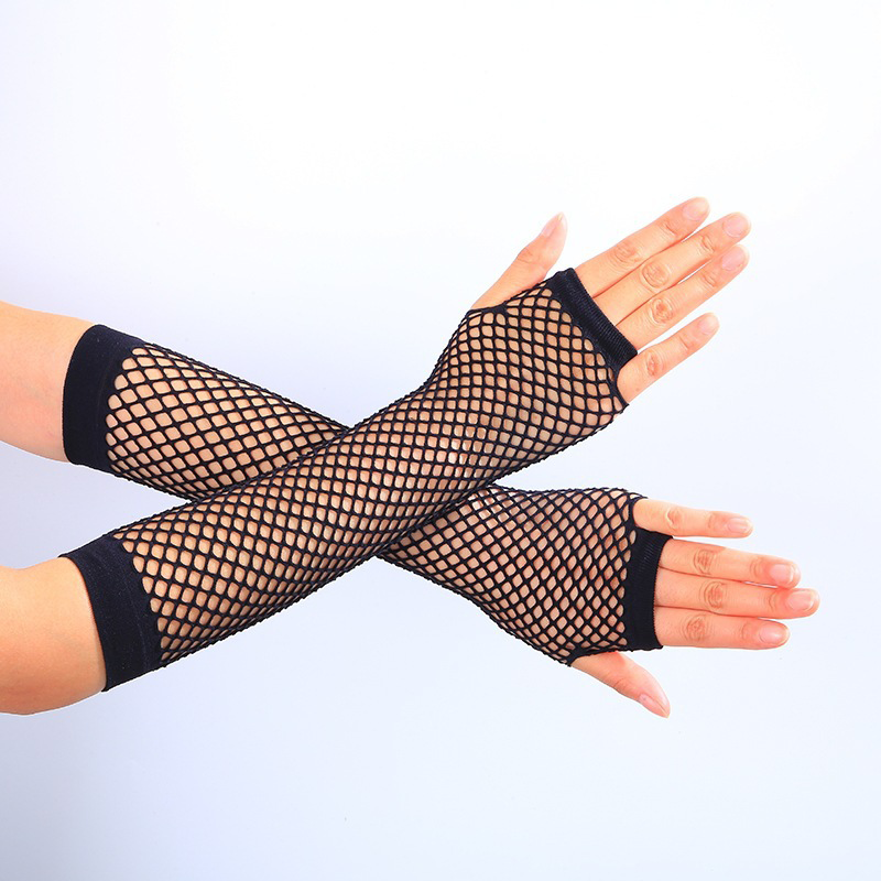 Y2K Fishnet Arm Warmers