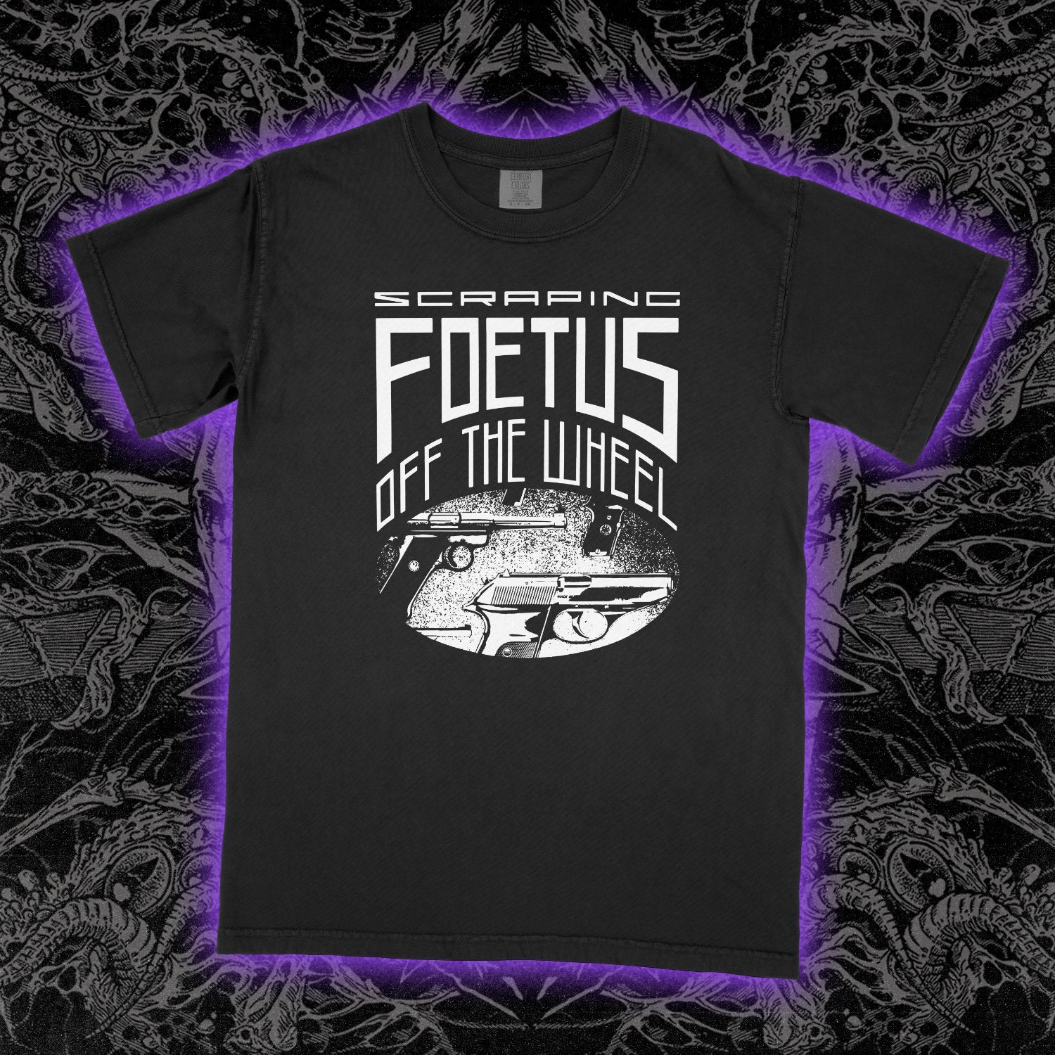 Foetus Guns Comfort Colors Black Tee