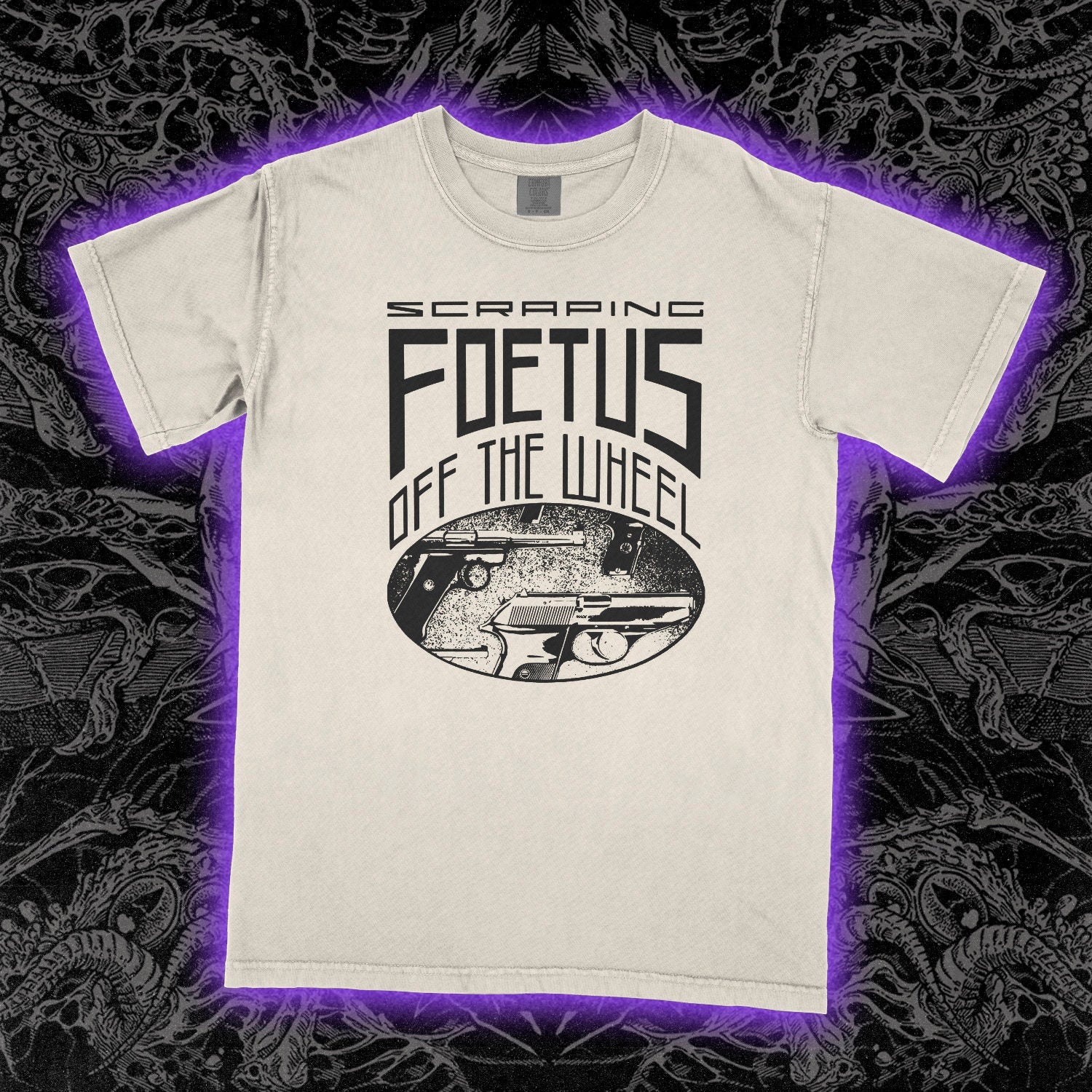 Foetus Guns Comfort Colors Ivory Tee