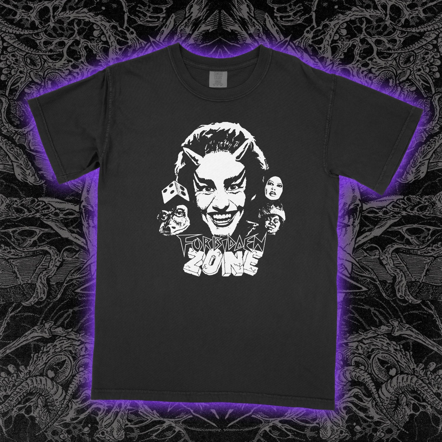 Forbidden Zone Comfort Colors Black Tee