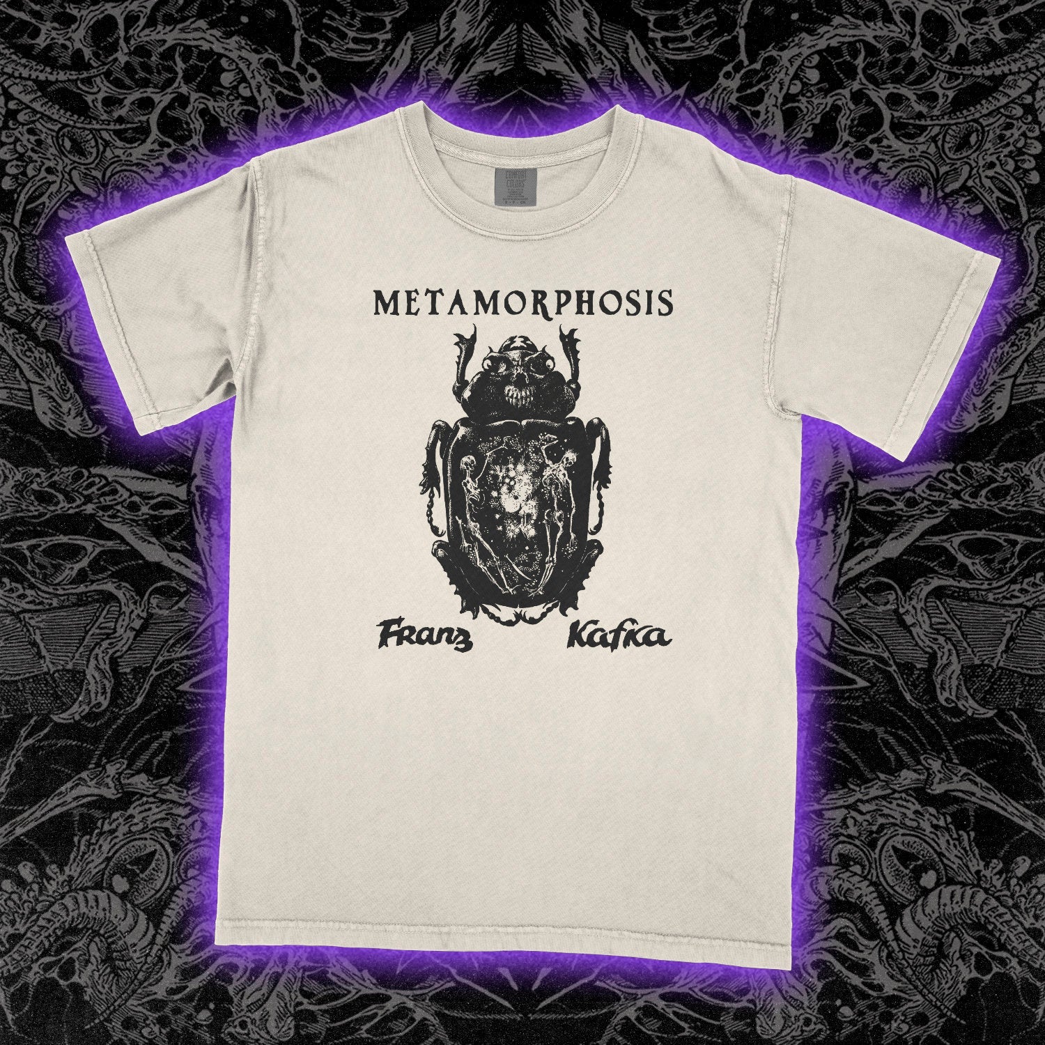 Franz Kafka Metamorphosis Comfort Colors Ivory Tee