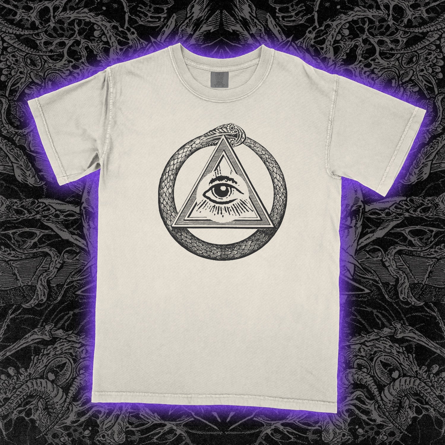 Freemason Snake And Eye Comfort Colors Ivory Tee